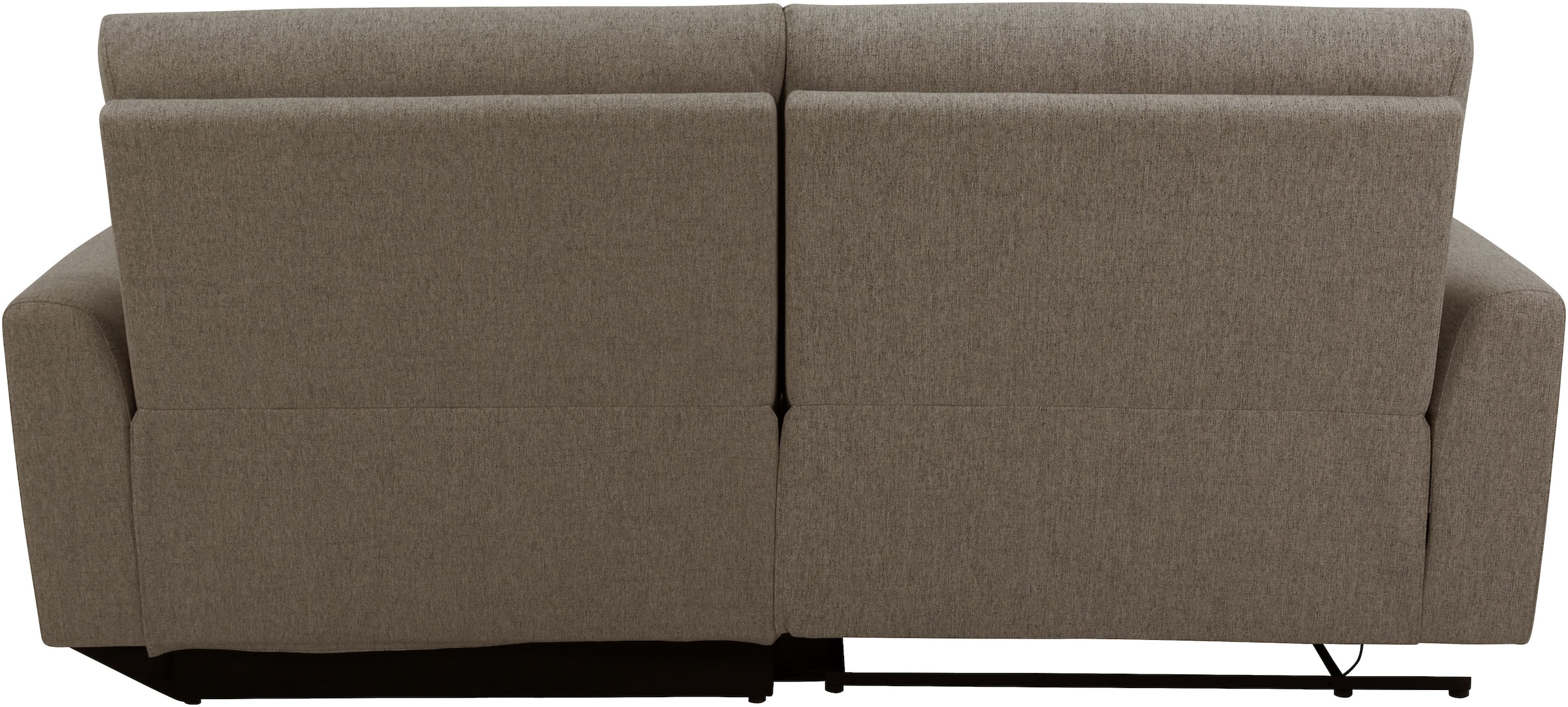 INOSIGN Ecksofa »JENNA, L-Form, 209cm, manuelle u. elektrische Funktion, mit USB A/C,«, Liegefunktion 105°-150°, Federkern, Struktur fein