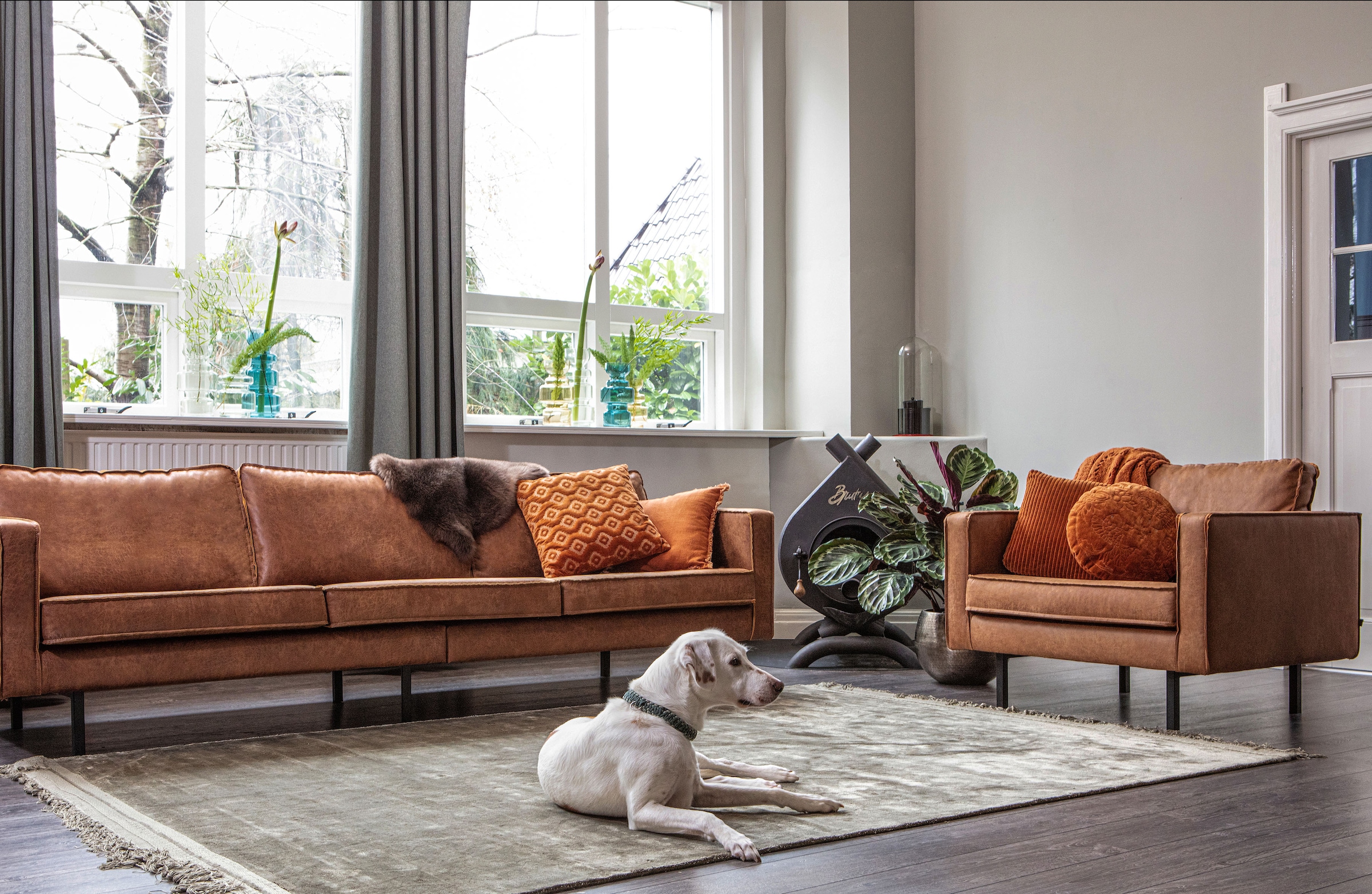 WOOOD Polsterstuhl »Rodeo«, frei im Raum stellbar, H 85 cm x B 105 cm