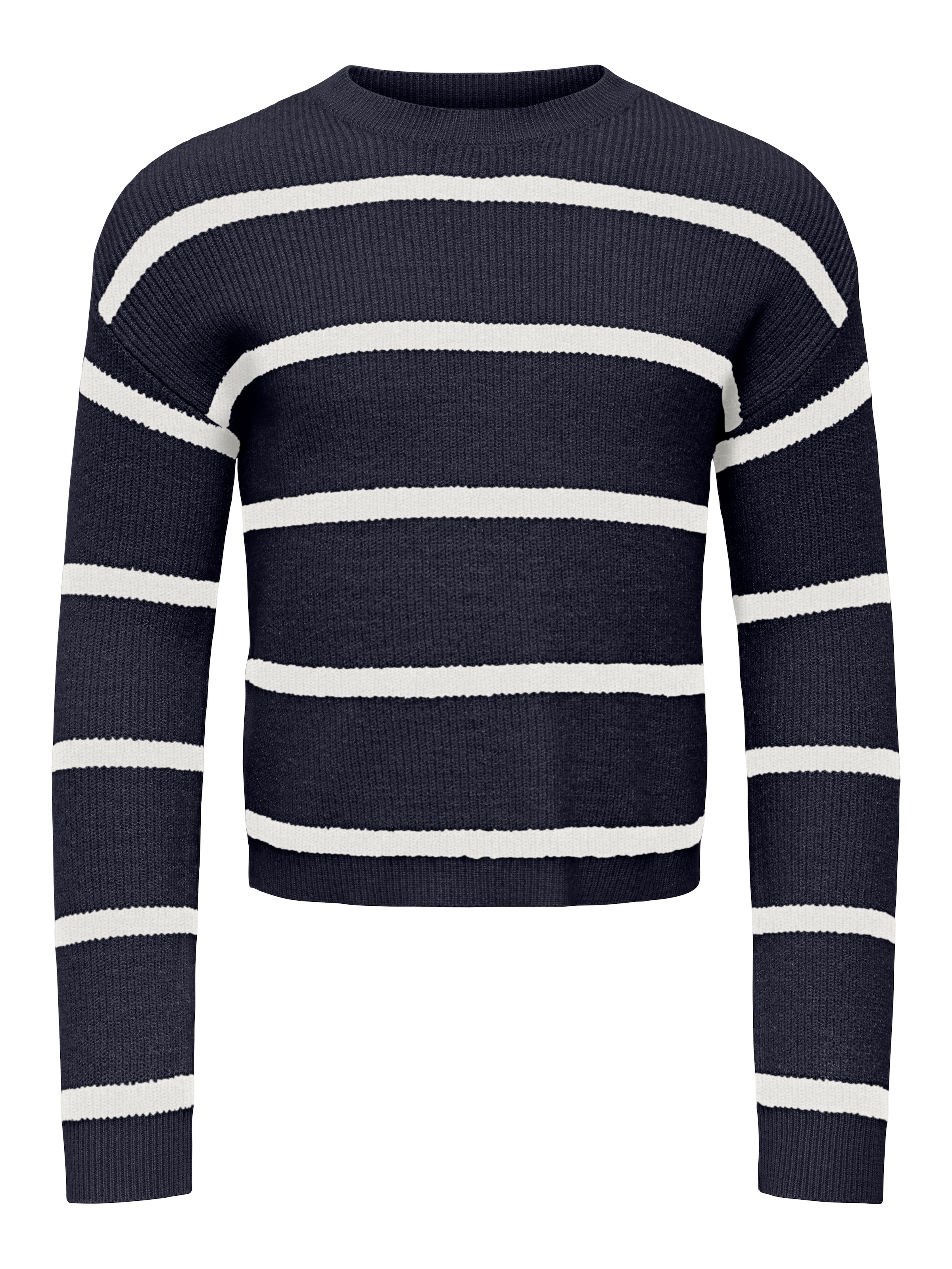 KIDS ONLY Strickpullover »KMGFRANCA LIFE SHORT LS STRIPE KNT NOOS«