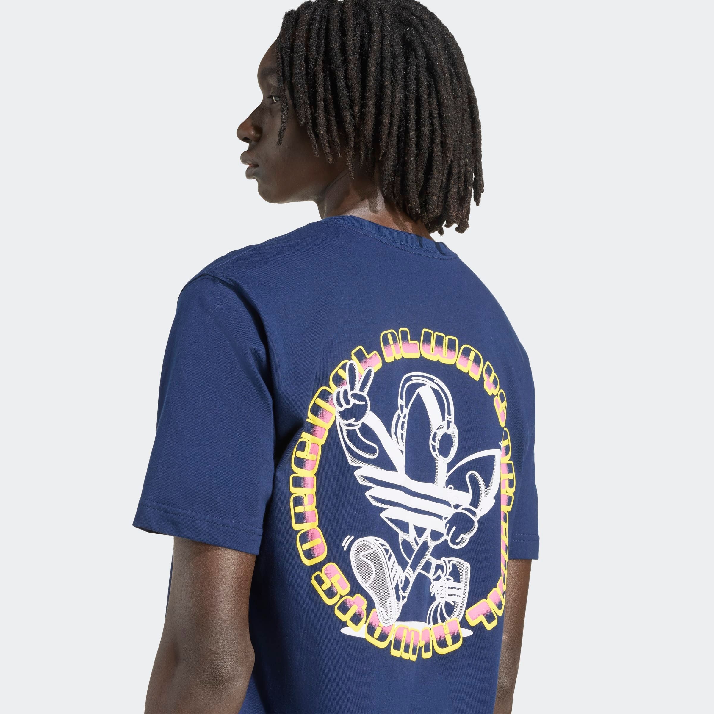 adidas Originals T-Shirt »GRAPHIC TEE LO« lockerer Schnitt, kurze Ärmel, mit großem Trefoil Logo