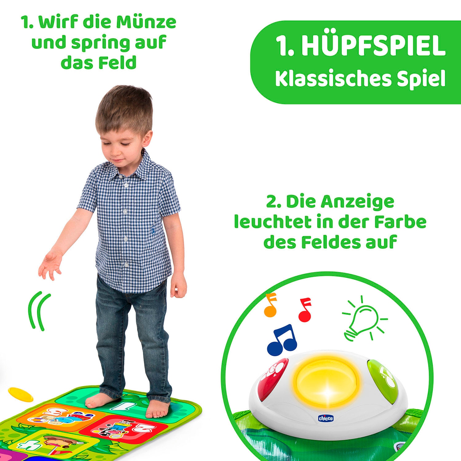 Chicco Spielmatte »Elektronische Hüpfmatte«, mit Licht und Sound