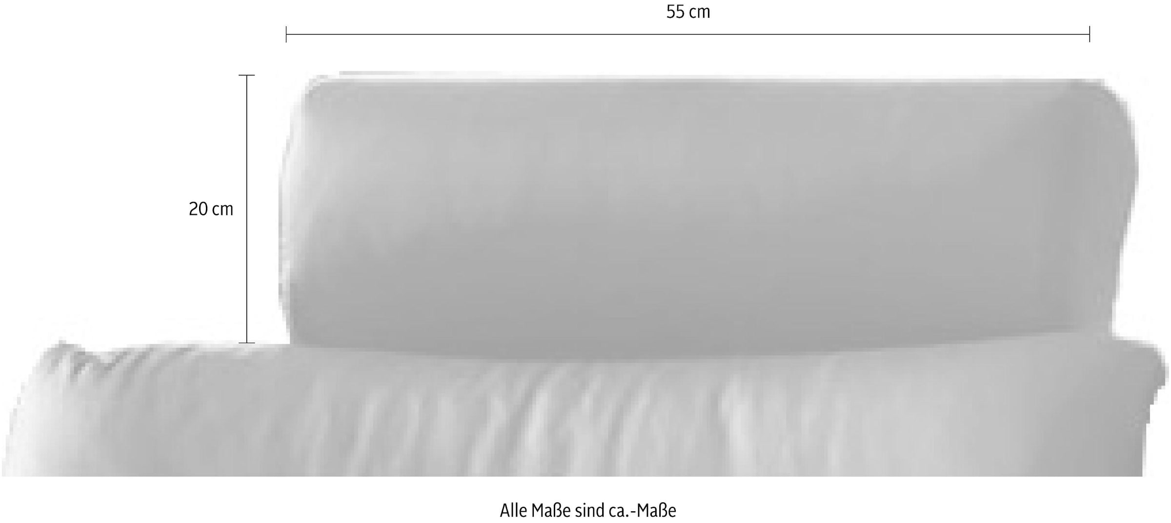 PLACES OF STYLE Sofa-Kopfstütze »Luna« hochwertige Verarbeitung