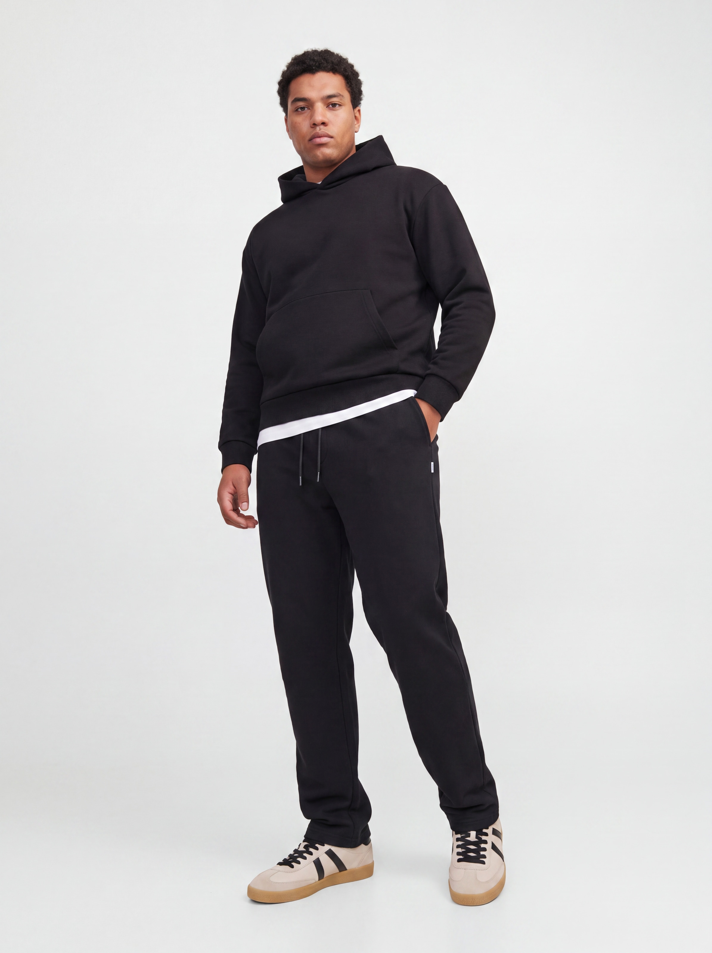 Jack & Jones PlusSize Sweathose »JPSTKANE BRADLEY UNC SWT PANT NOOS PLS«  Materialmix, relaxed fit