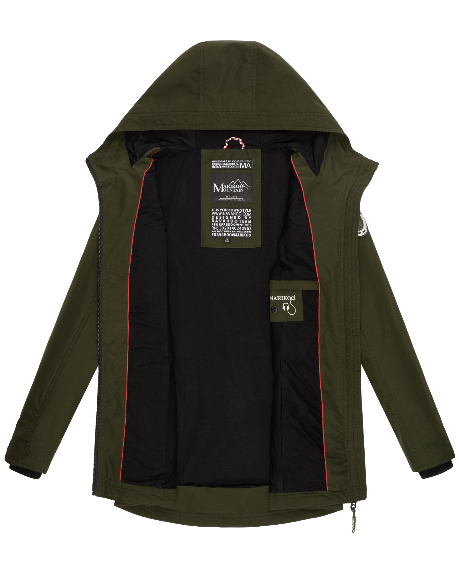 Marikoo Outdoorjacke »Marikoo Honigbeere Damen Übergangsjacke B954«
