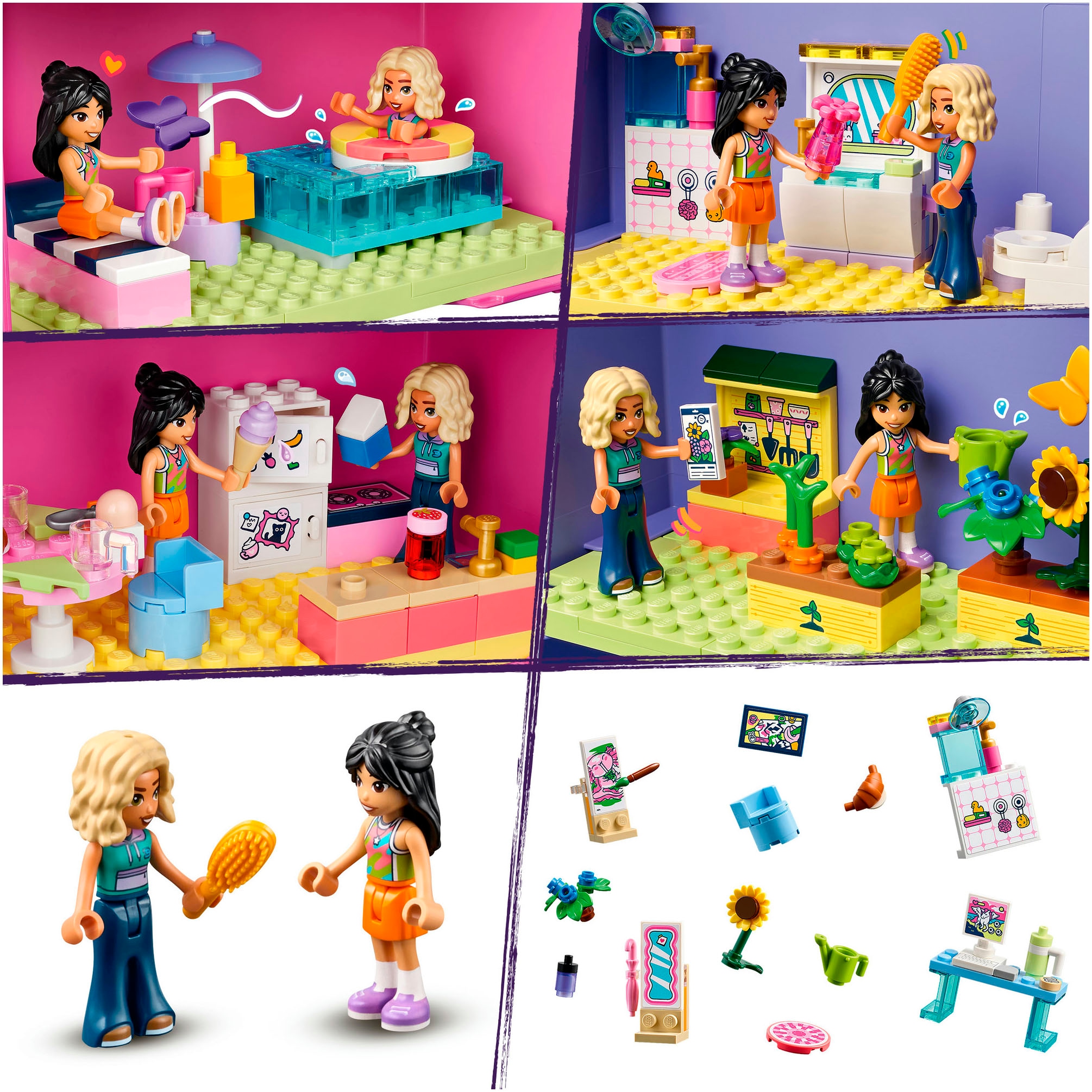 LEGO® Konstruktionsspielsteine »Kreativer Puppenhauskoffer (42697), LEGO Friends« Made in Europe