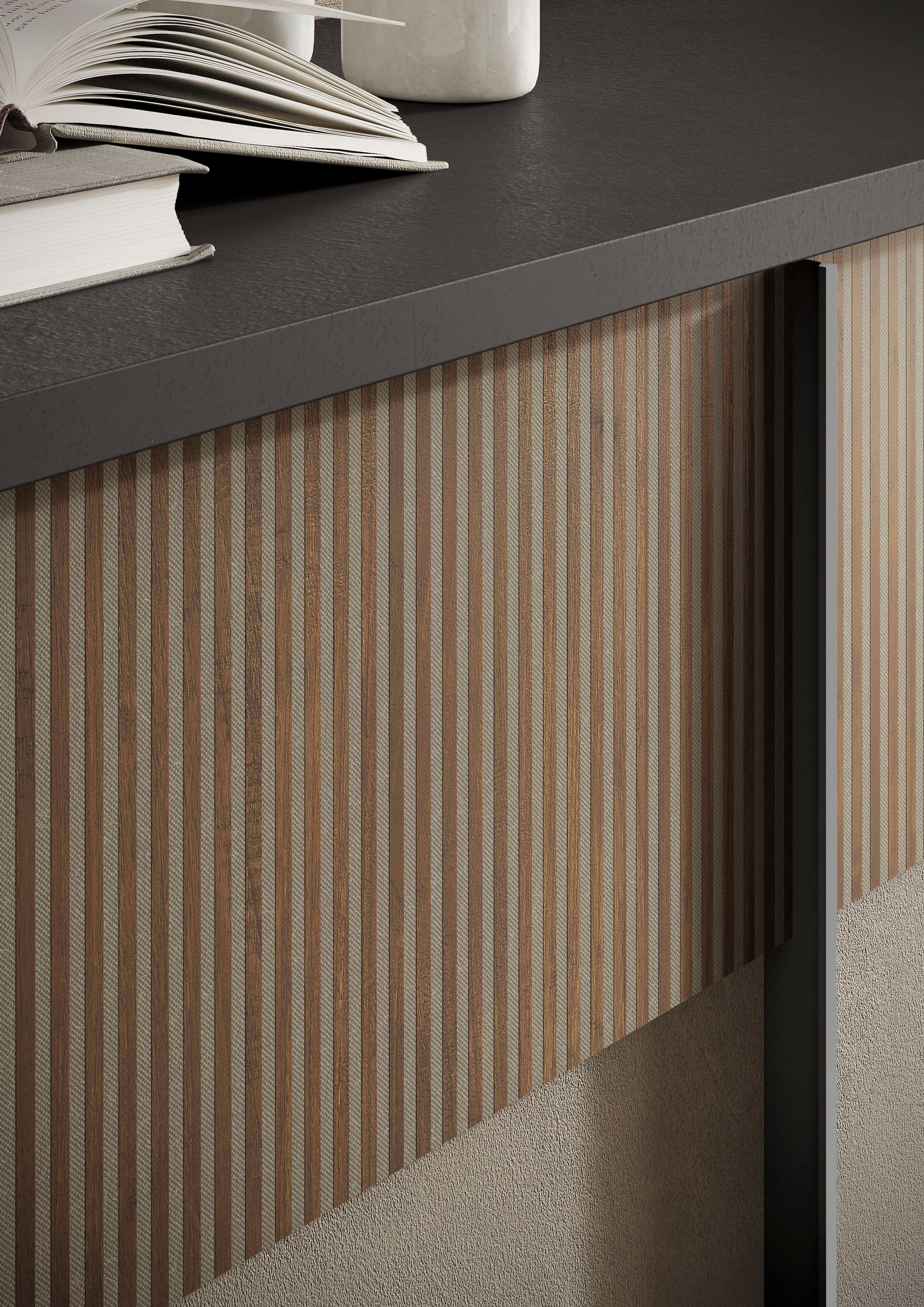 INOSIGN Sideboard »Everest Breite 206 cm, Kommode mit 4 Türen u. 1 Schubkasten«, Anrichte, Soft/Self Closing, Korpus 22 mm