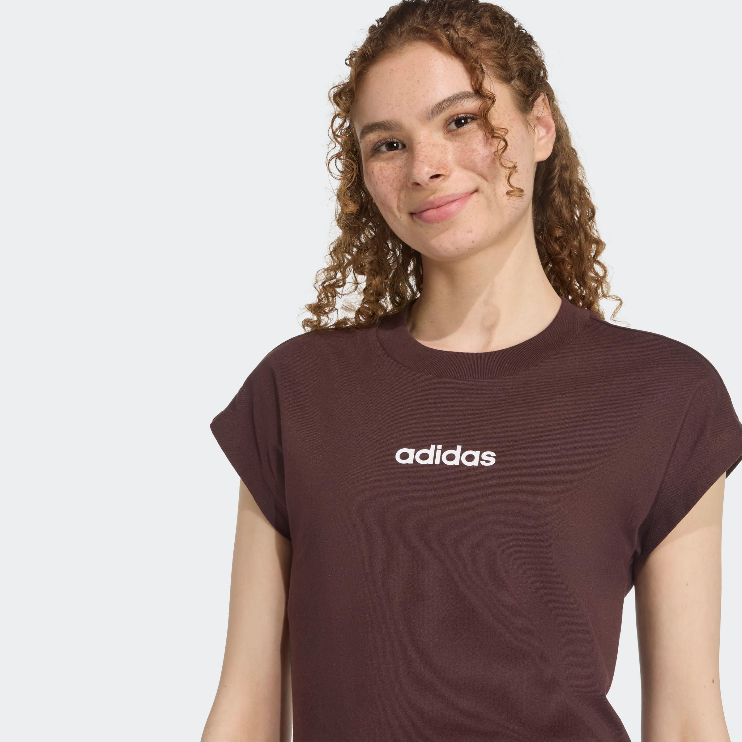 adidas Sportswear T-Shirt »W LIN SJ T«, Basic T-Shirt aus weichem Material
