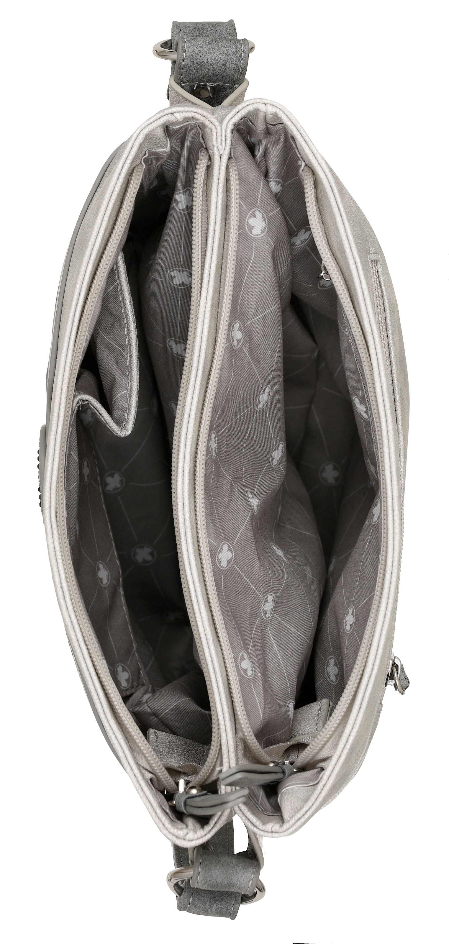 Rieker Umhängetasche , Schultertasche, Damen-Tasche mit praktischem Reißverschluss-Rückfach