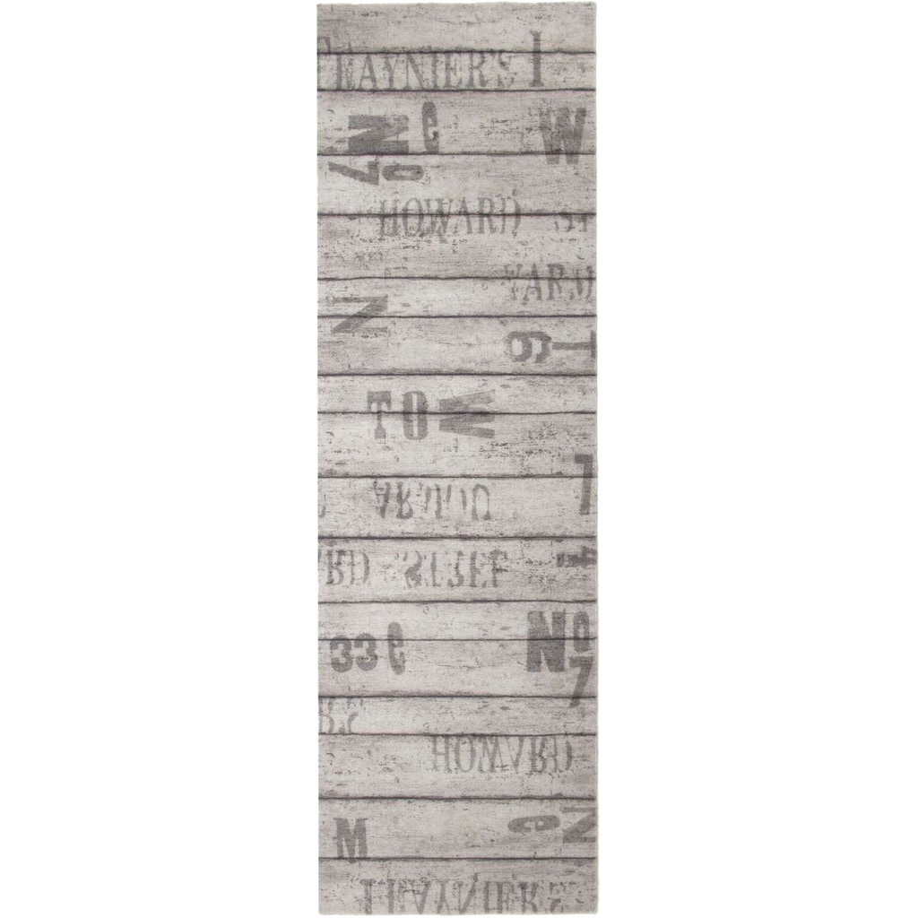 Primaflor-Ideen in Textil Küchenläufer »WOOD«, rechteckig, 6,5 mm Höhe, Holz Motiv, Größe 50x150 cm, rutschhemmend, waschbar, Küche