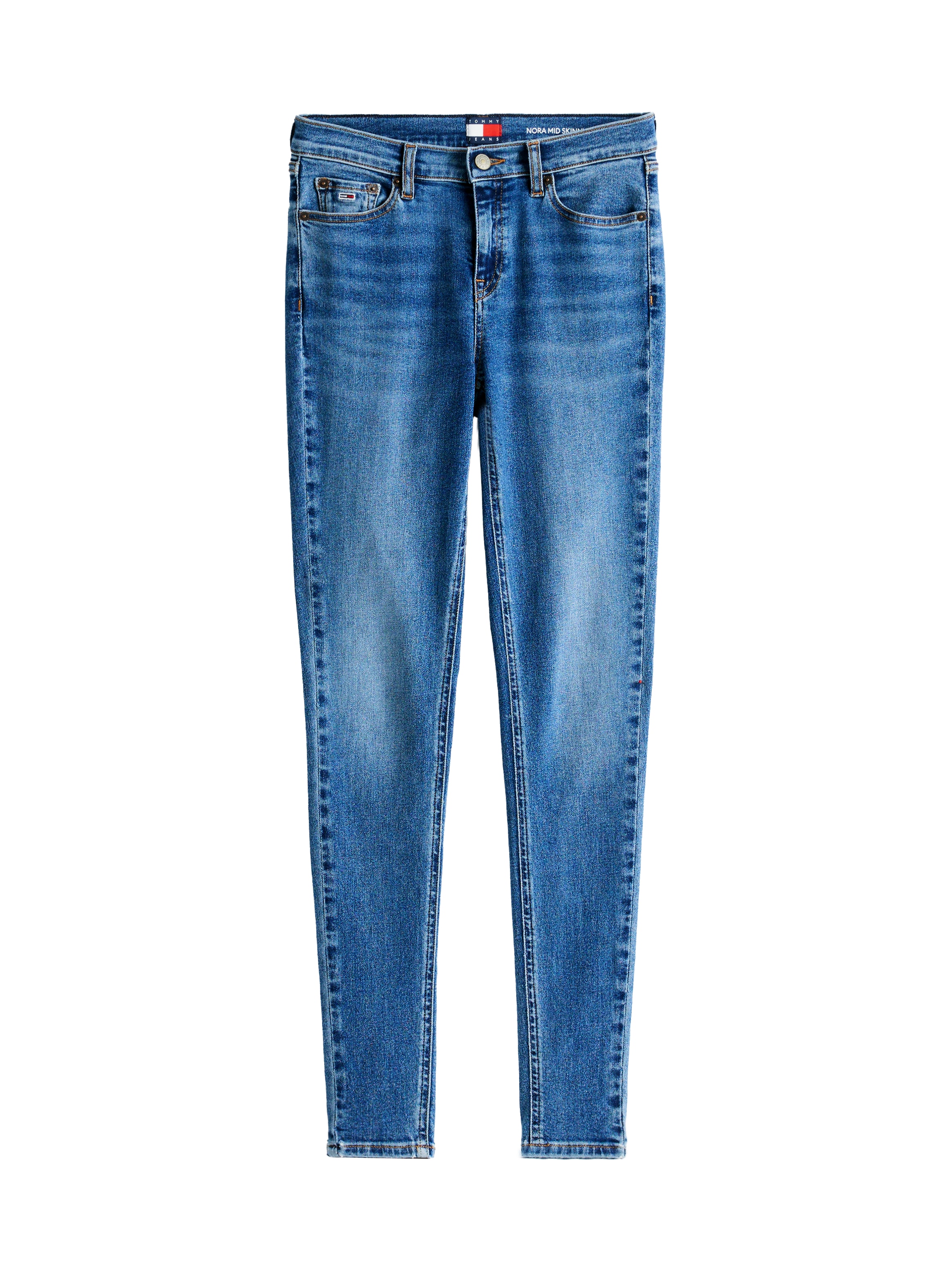 Tommy Jeans Skinny-fit-Jeans »NORA MR SKNY«, mit Waschung, mit Logo-Badge