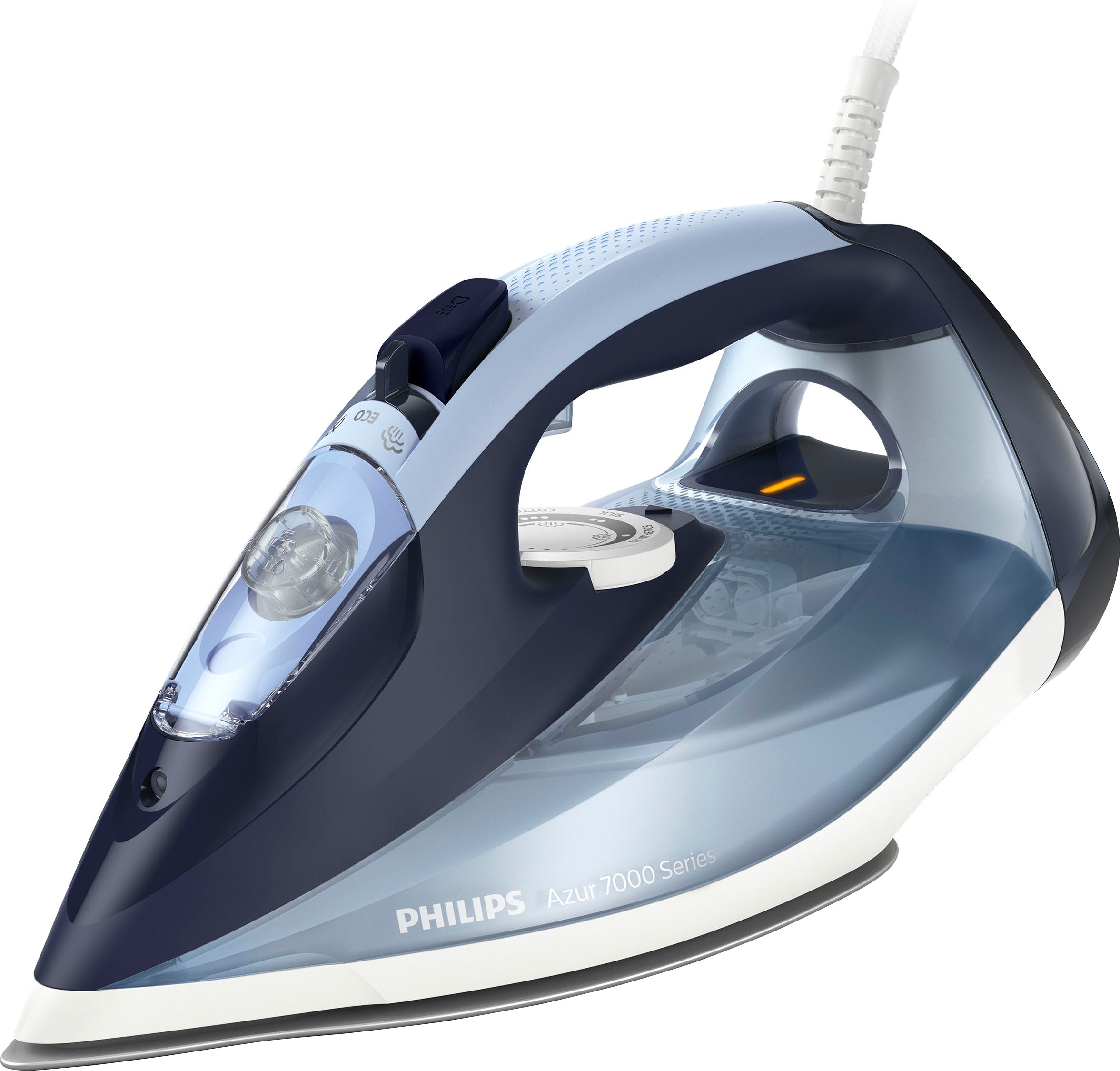 Philips Dampfbügeleisen "DST7020/20 7000 Series" 2800 W SteamGlide Plus Bügelsohle, 300 ml Wassertank, 250 g Dampfstoß