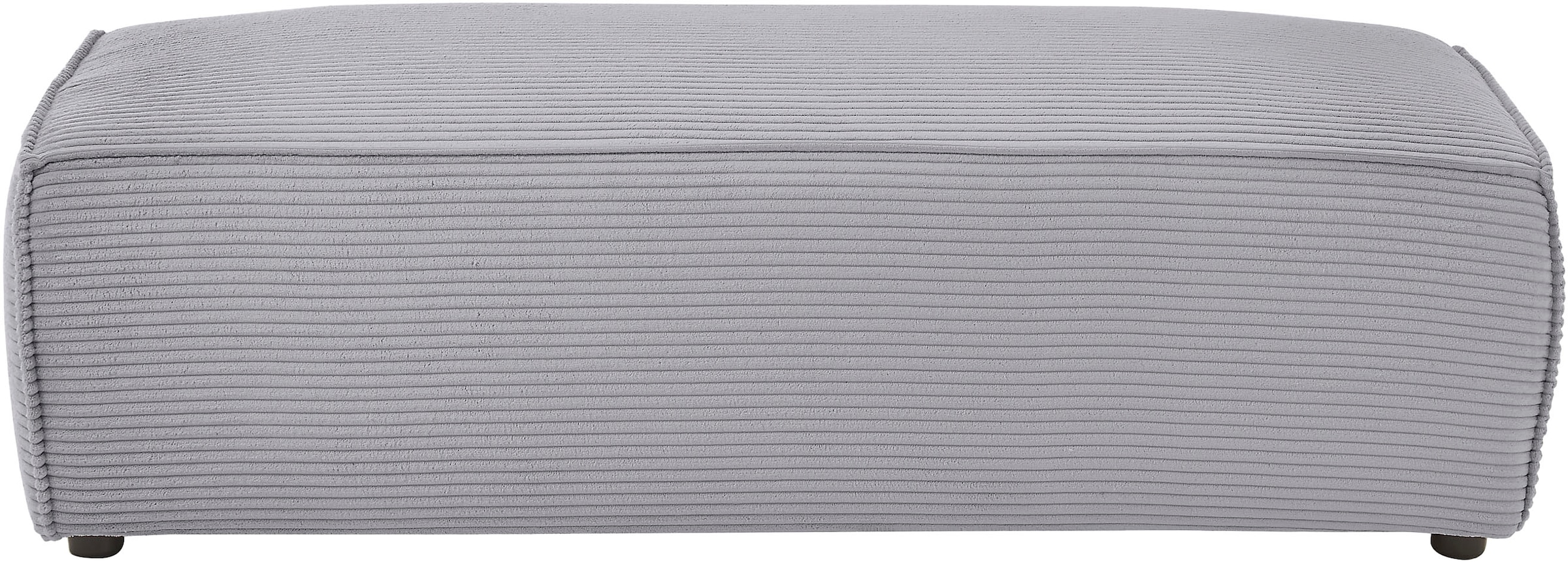Home affaire Hocker »NEU: SHERWOOD XXL, Polsterhocker, Cord, Webstoff«, rechteckig, bequemer Sitzkomfort, 130/60/44 cm, Krokodilverbinder
