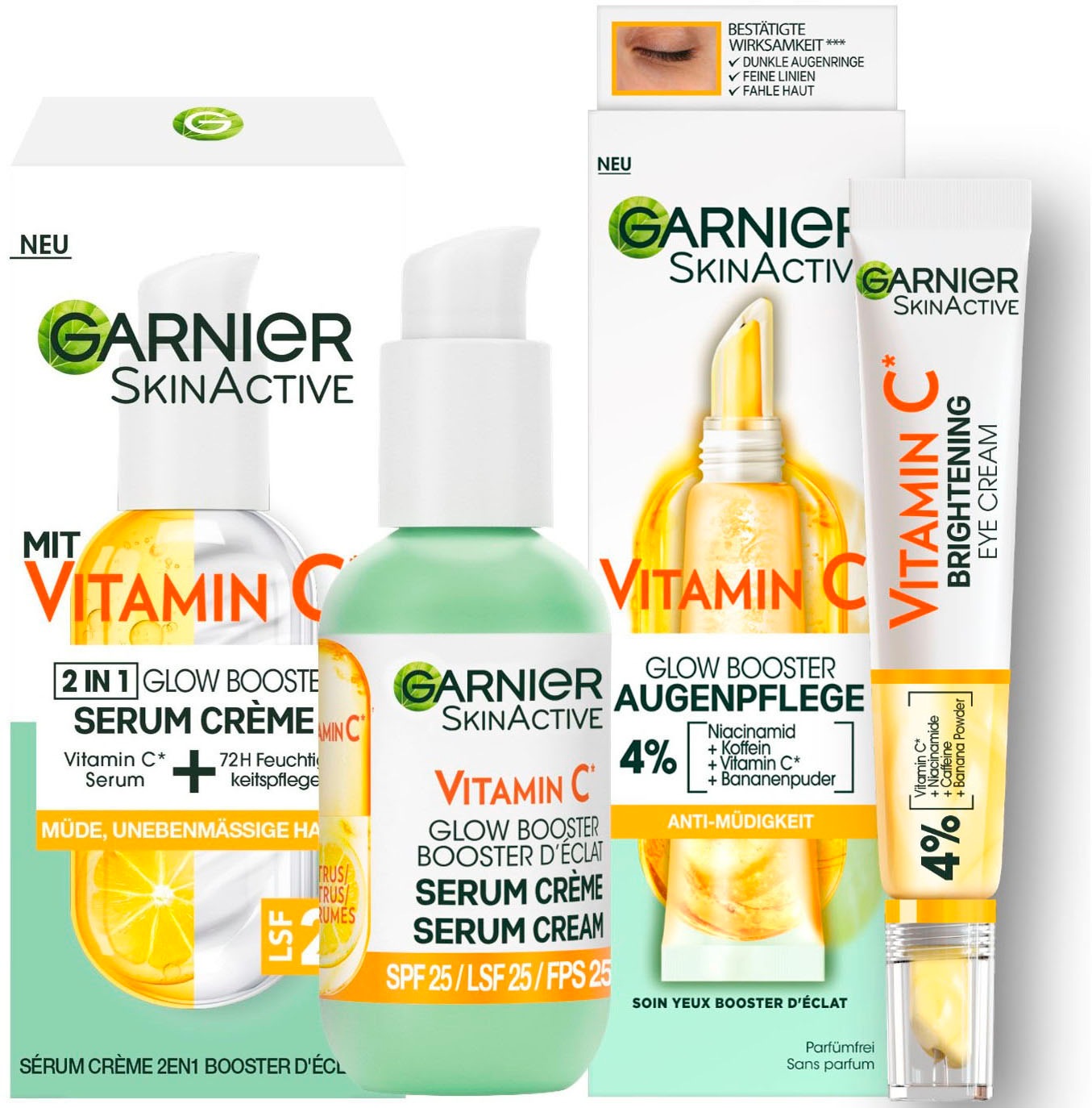 GARNIER Gesichtspflege-Set »Vitamin C Booster bei Glow online tlg.) (Set, 2 Set«, UNIVERSAL