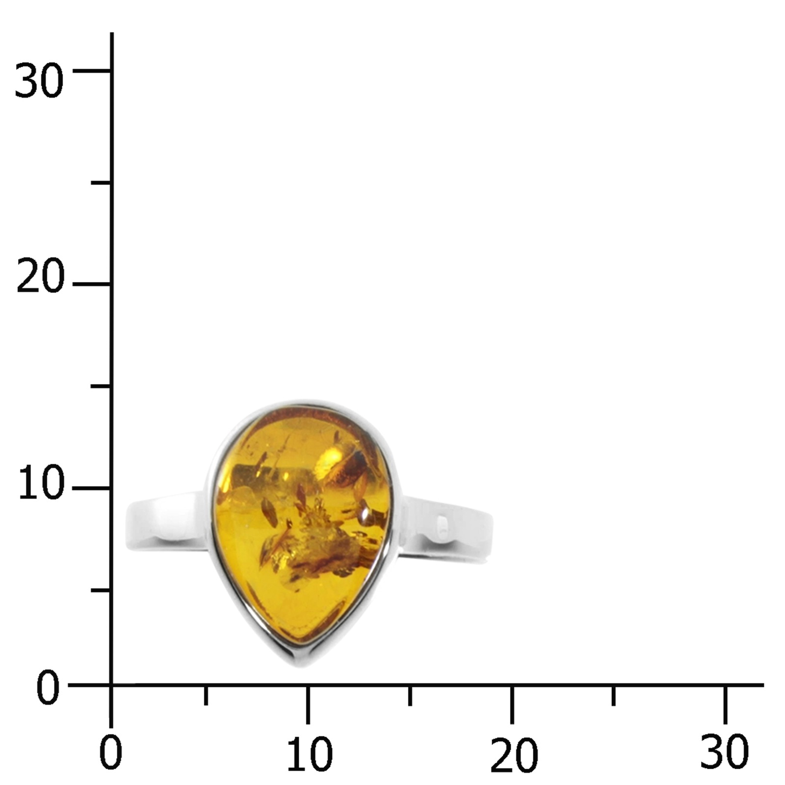 OSTSEE-SCHMUCK Fingerring »- Ulma - Silber 925/000 - Bernstein«