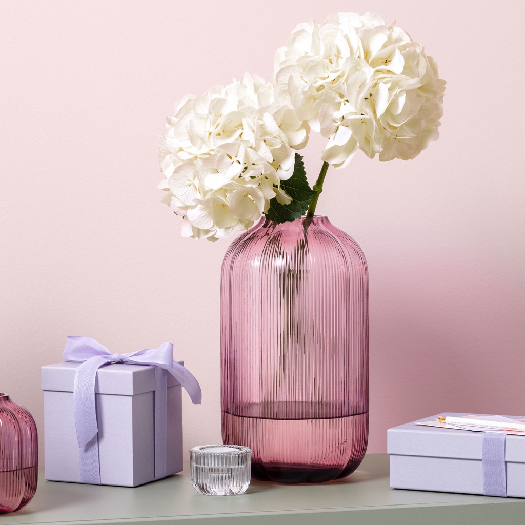 Villeroy & Boch Dekovase »Vase Fleur 28 cm pink« Spülmaschinenfest