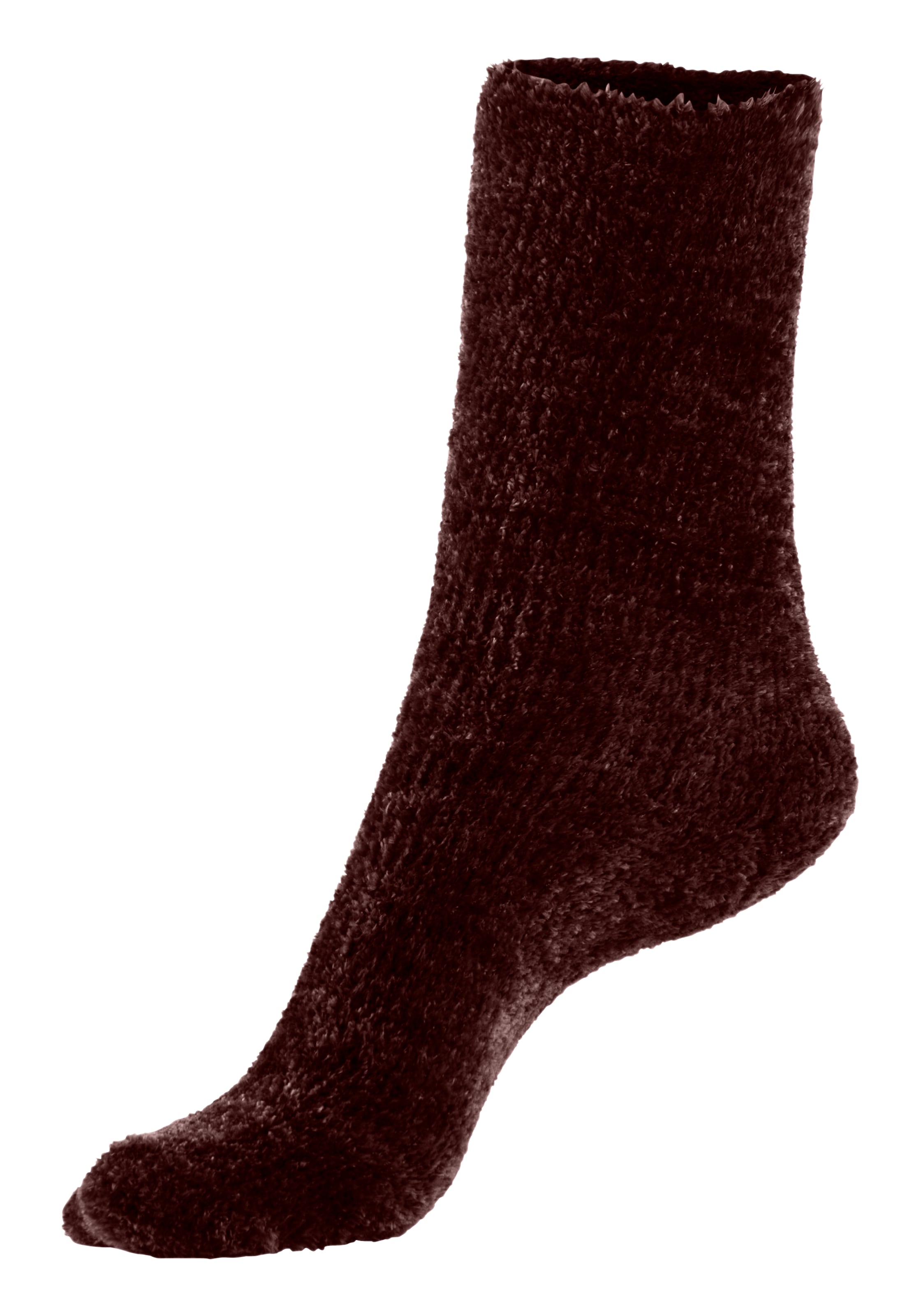 Lavana Kuschelsocken »Bettsocken«, (Packung, 5 Paar), mit weichem, leicht glänzendem Chenillegarn