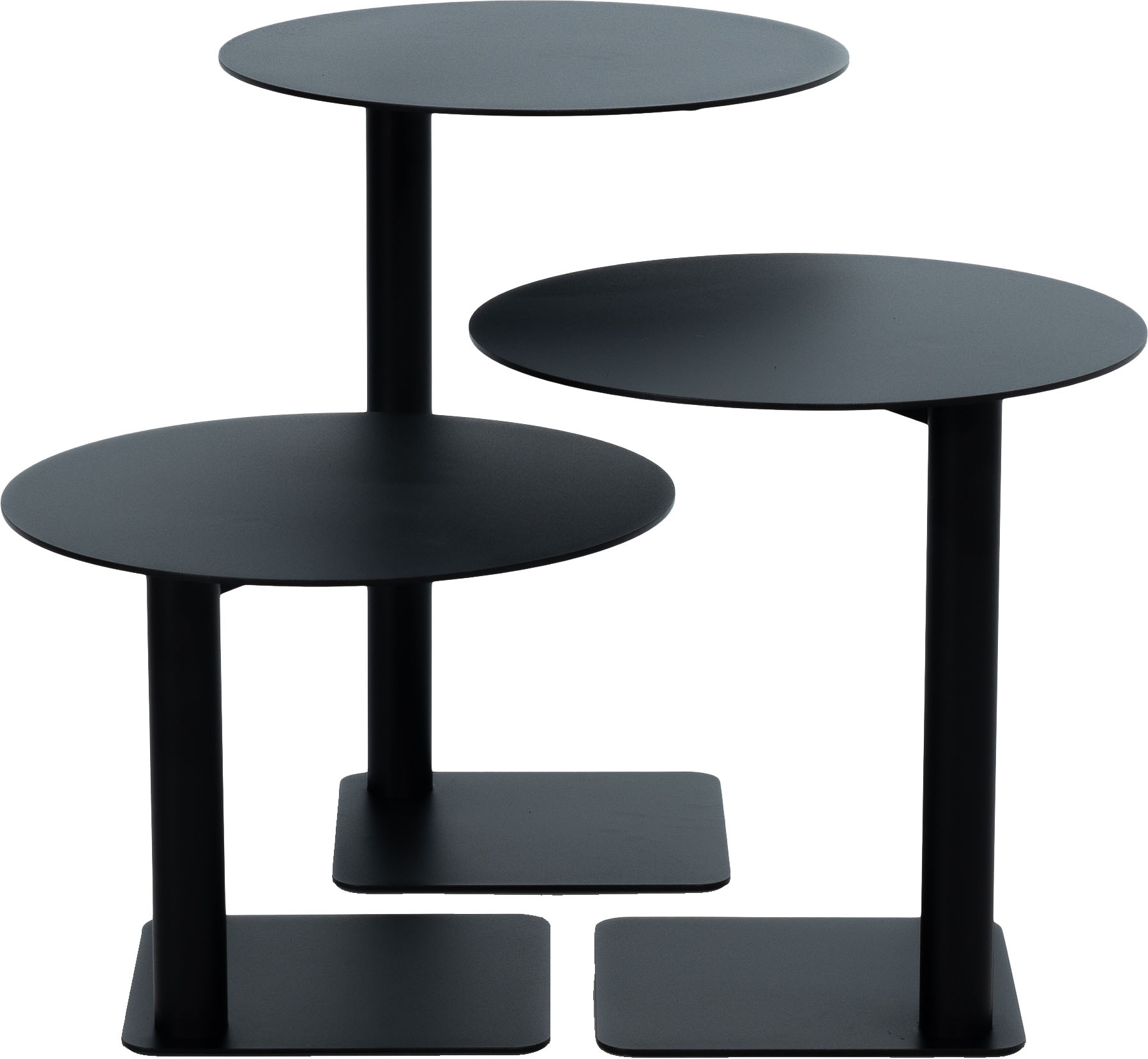 Spinder Design Beistelltisch "SUNNY 50", schwarz (schwarz, schwarz, schwarz, schwarz, schwarz, schwarz), B/H/T: 40cm x 50cm x 40cm