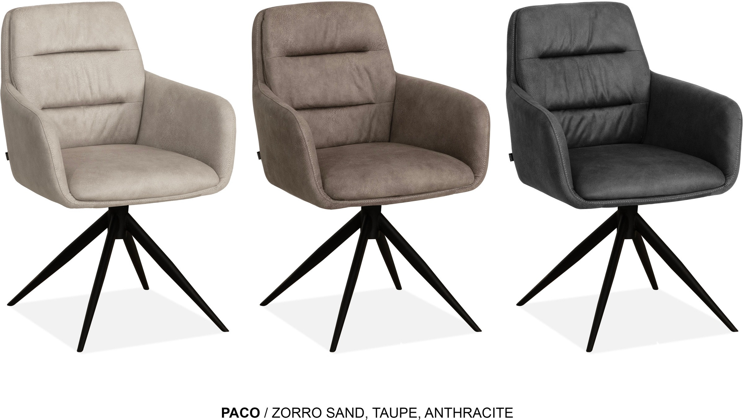 OMG Design Esszimmerstuhl »Paco« (Set) 2 Stk.Drehstuhl mit auto-return, Armlehnenstuhl