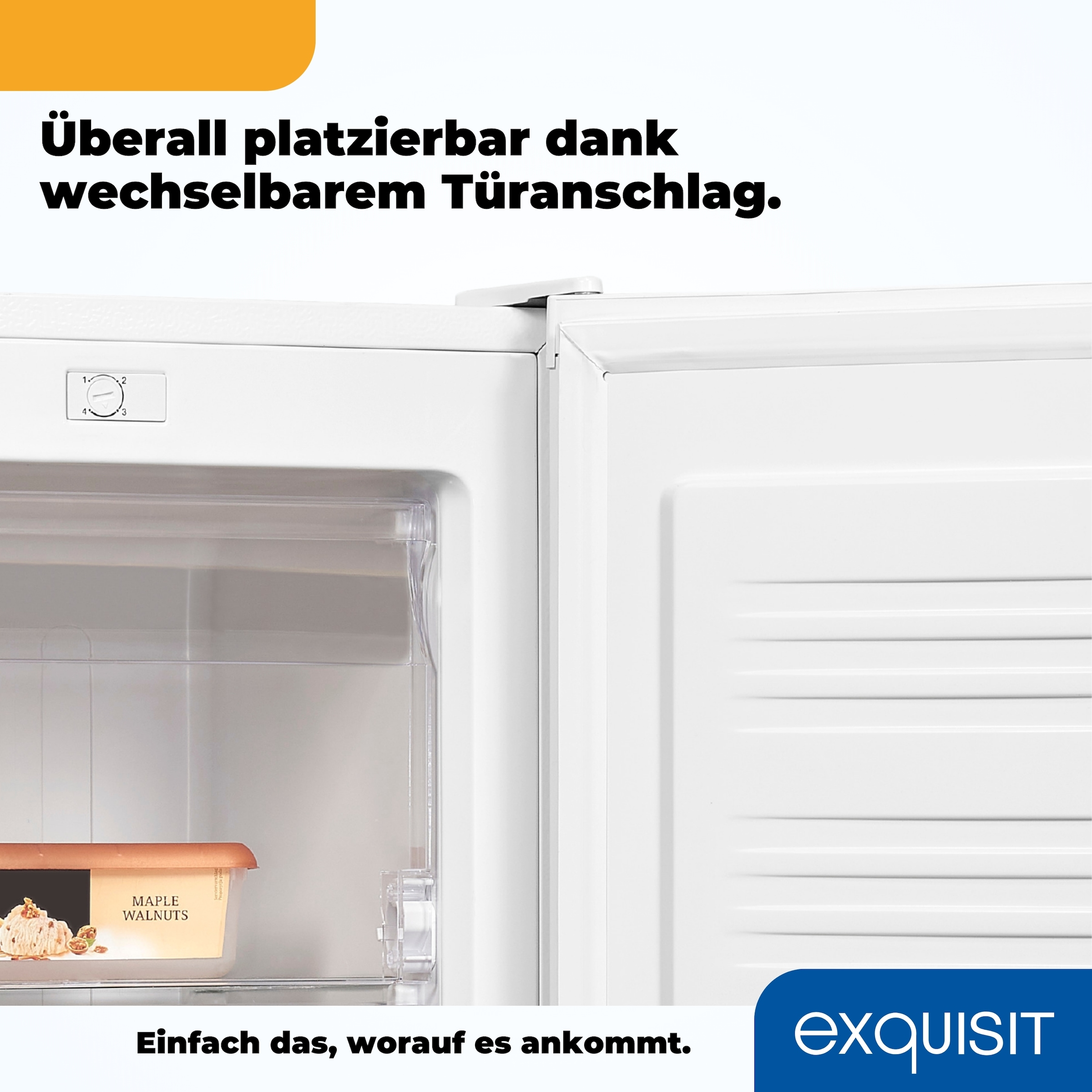 exquisit Gefrierschrank »GS230-H-040E weiss« 142,6 cm hoch 54,4 cm breit