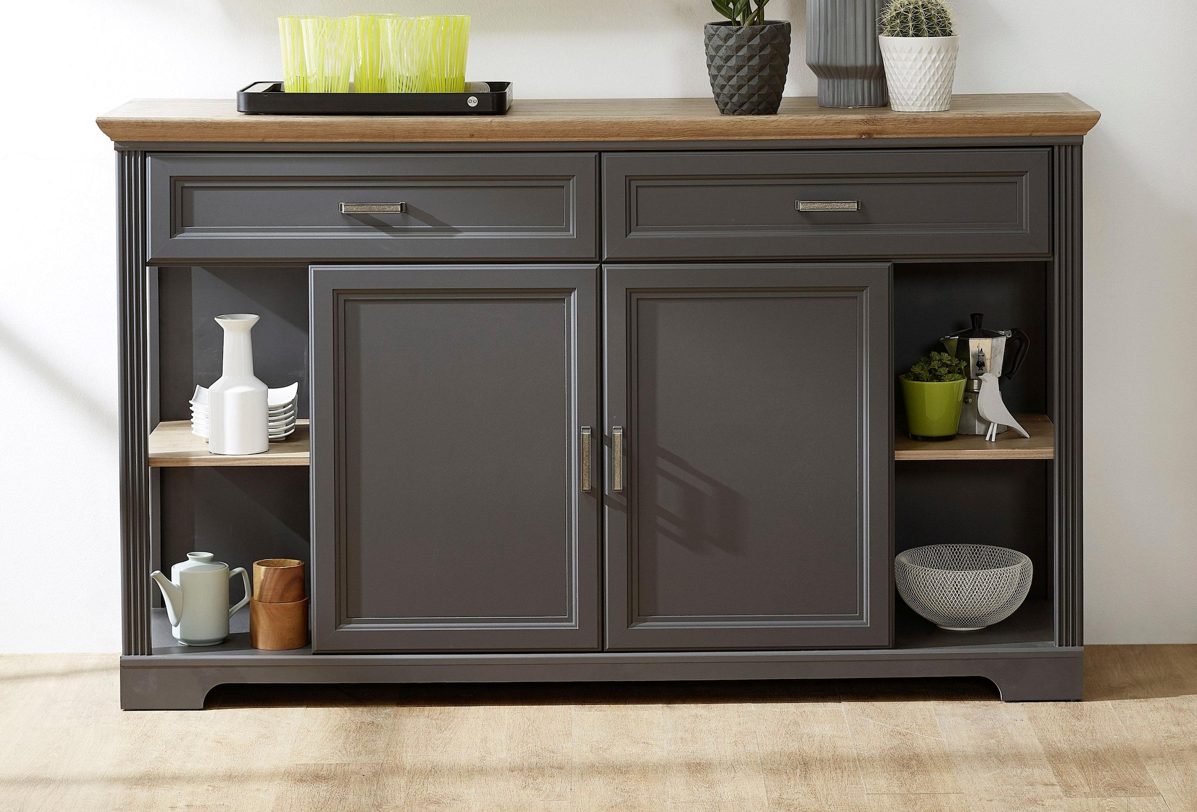 cm, 2 Fächere offene Raten 4 171 Breite auf Schubkästen, Sideboard Innostyle Holztüren, »Jasmin«, 2 bestellen