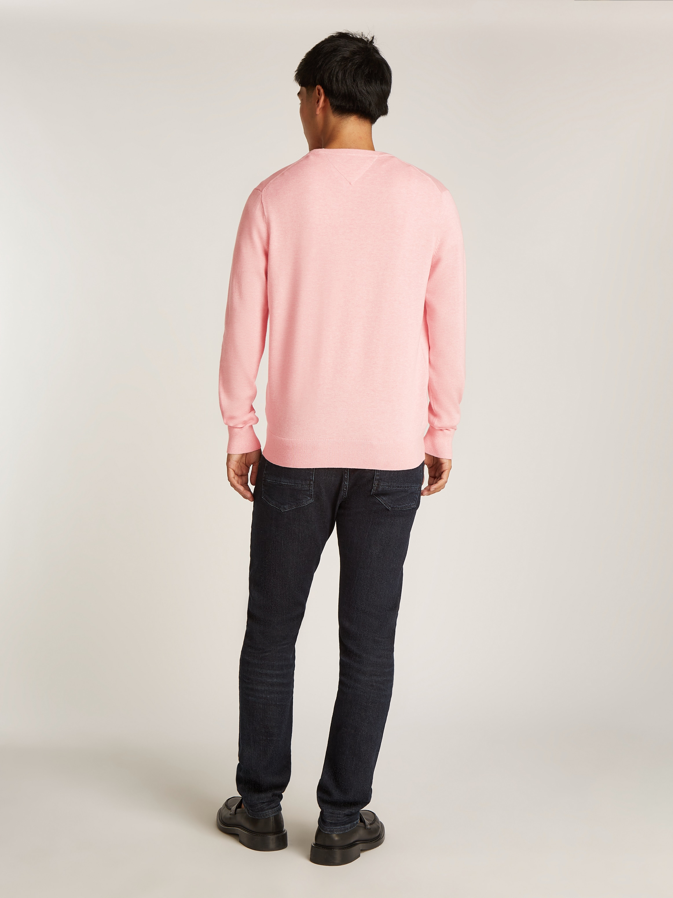 Tommy Hilfiger Rundhalspullover »ESSENTIAL COTTON CREW NECK«, 100% Baumwolle Crewneck Regular Fit Premium Mode