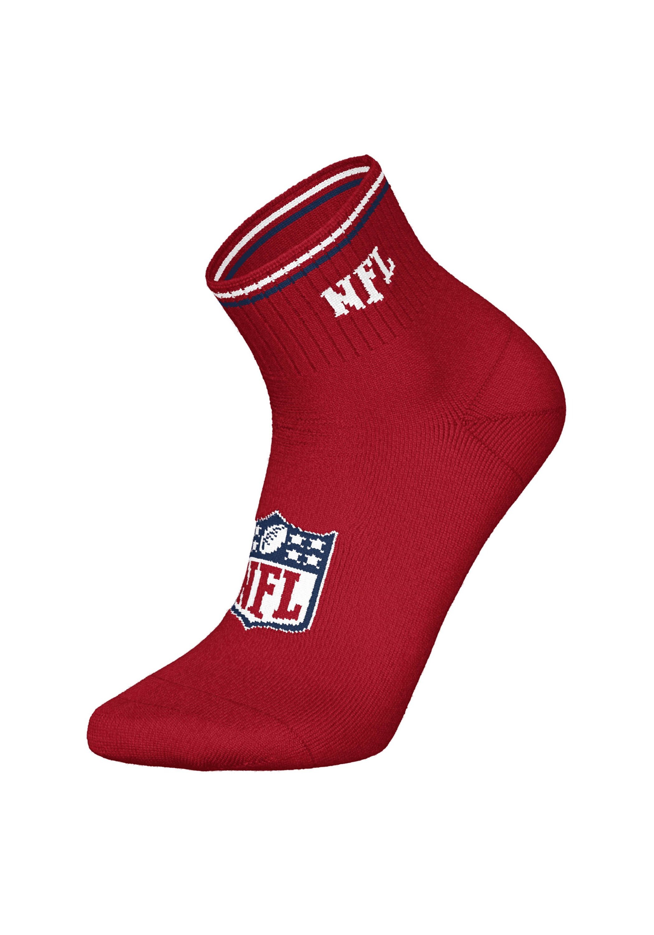 NFL Kurzsocken »Socken NFL SHIELD 3Pack Quarter Socks 3er Pack«