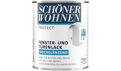 SCHÖNER WOHNEN-Kollektion Lack »Protect Fenster- und Türenlack«, (1), 750 ml, weiß,... kaufen