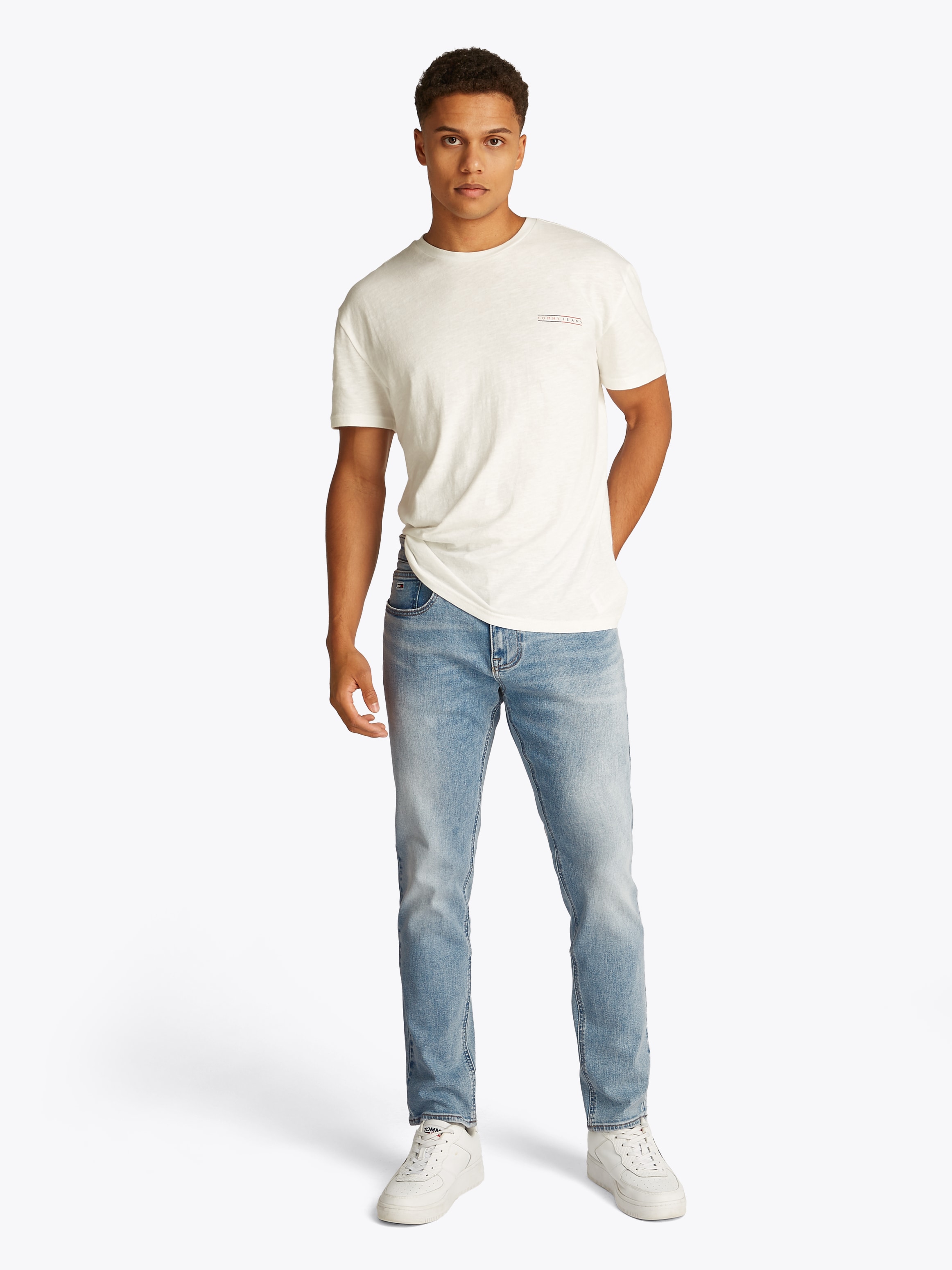 Tommy Jeans Slim-fit-Jeans »Austin Slim Tapered«, Mit Gürtelschlaufen