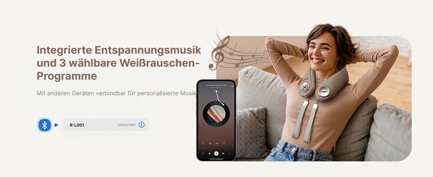 Renpho Massagegerät »R-L001 Nackenmassagegerät« Unterwegs Spannungen abbauen