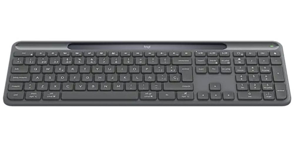 Logitech Tastatur »Signature Slim Solar+ K980« (Angenehmes Tippen | Easy-Switch | Fn-Tasten | Lautstärkeregler | Multimedia-Tasten | Profil-Speicher | USB-Anschluss | Windows-Sperrtaste | Ziffernblock)
