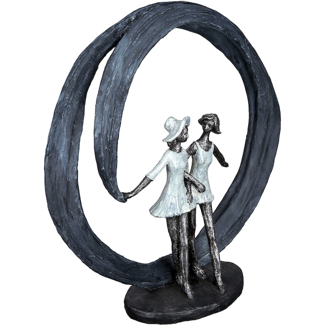 Casablanca by Gilde Dekofigur »Skulptur More than friends, grau/silber«,  grau bequem bestellen