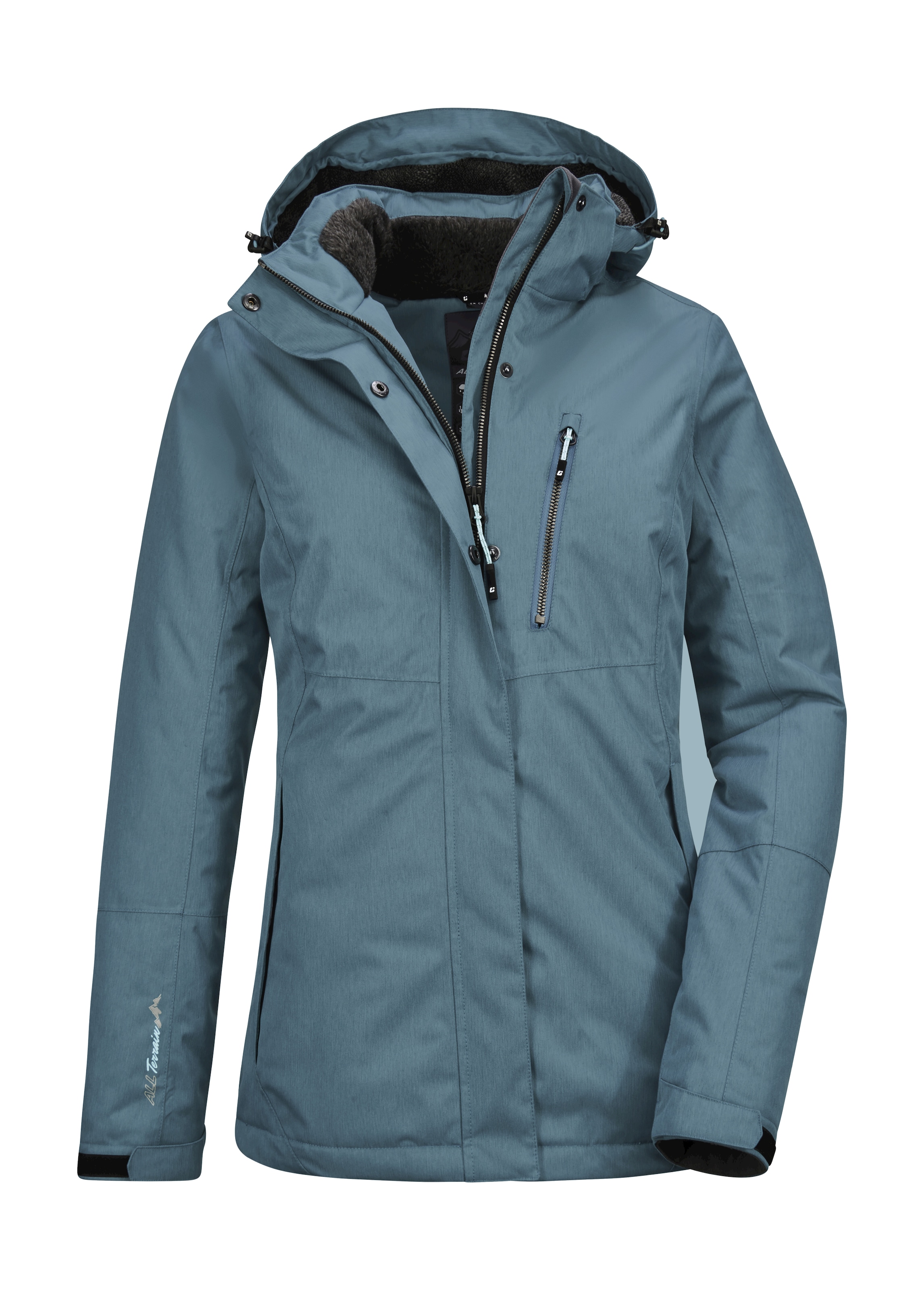 Killtec Outdoorjacke »Nira«, Wasser- und winddichte Jacke, atmungsaktiv, abnehmbare Kapuze