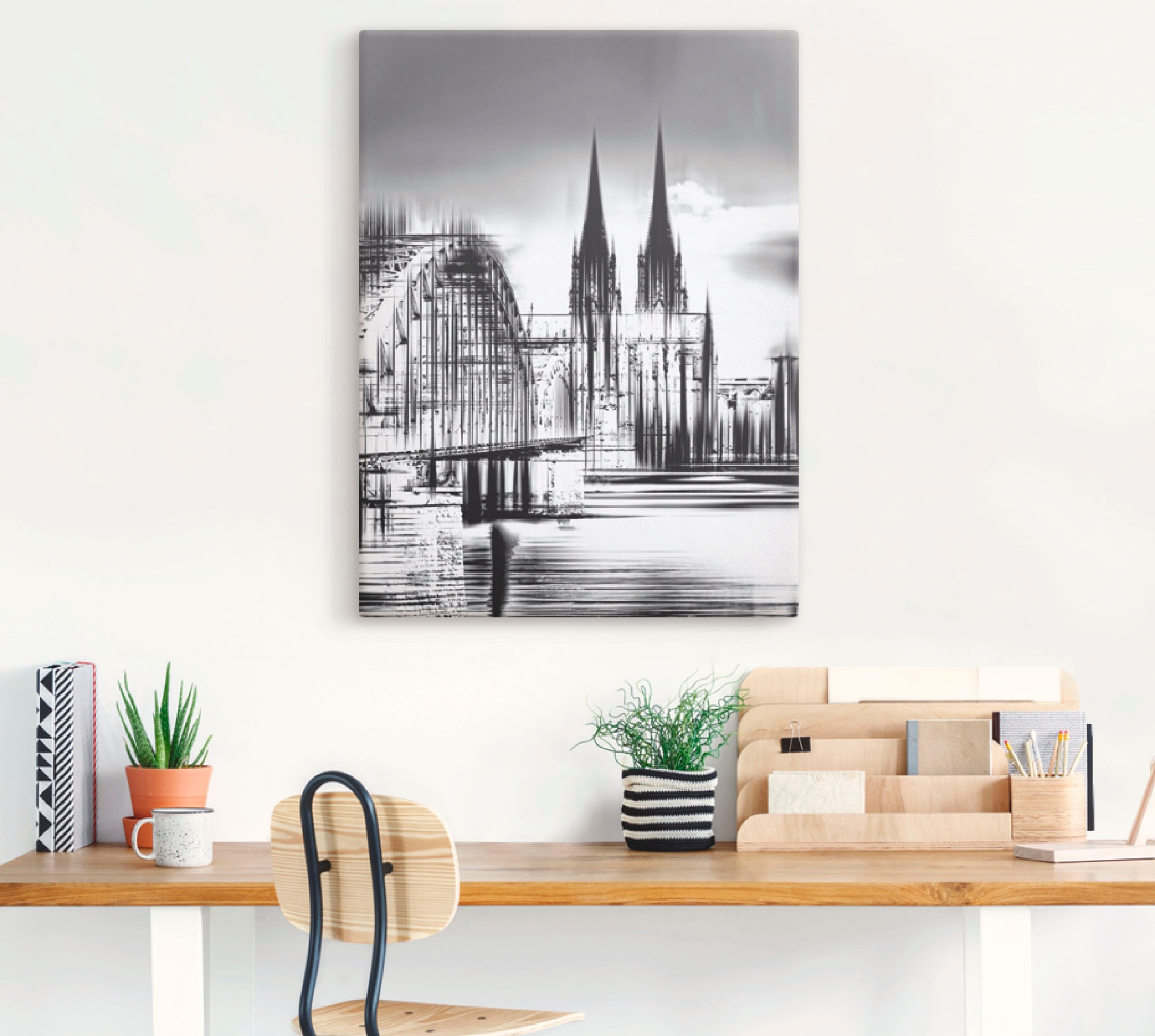 Artland Wandbild »Köln Skyline Collage III«, Deutschland, (1 St.), als Leinwandbild, Poster, Wandaufkleber in verschied. Größen