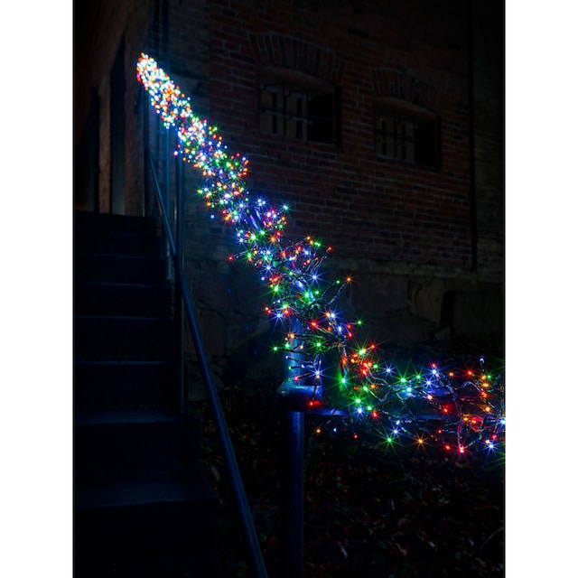 KONSTSMIDE LED-Lichterkette »Weihnachtsdeko aussen«, 960 St.-flammig, Micro  LED Büschellichterkette Cluster, mit 8 Funktionen, 960 Dioden bequem kaufen