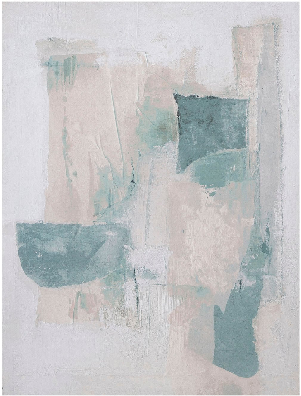 GILDE Leinwandbild »Bild rechteckig Magul weiß H. 80 cm«, (1 St.)