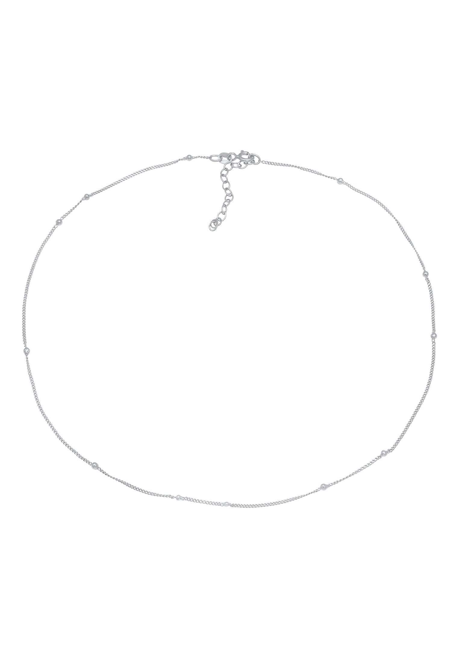 Elli Choker »Halskette Basic Choker Panzer Kugel Design 925 Silber«