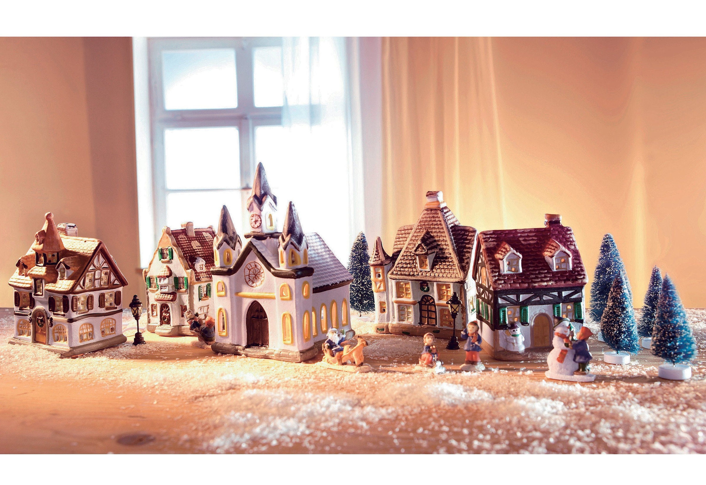 Home affaire Weihnachtsdorf »Weihnachtsdeko«, mit Lichterkette bequem  online kaufen