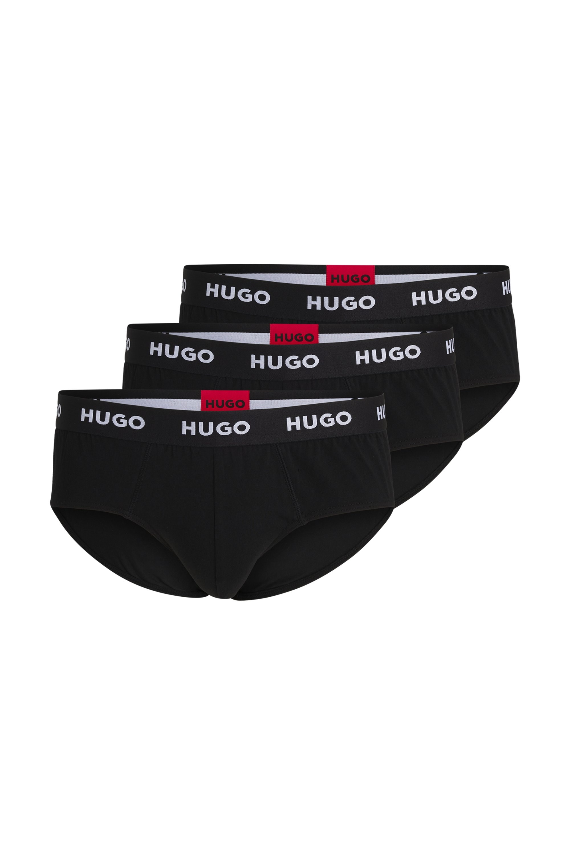 HUGO Underwear Hüftslip »HIPBRIEF TRIPLETPACK«, (Packung, 3 St., 3er Pack), mit modischem HUGO Logo-Elastikbund