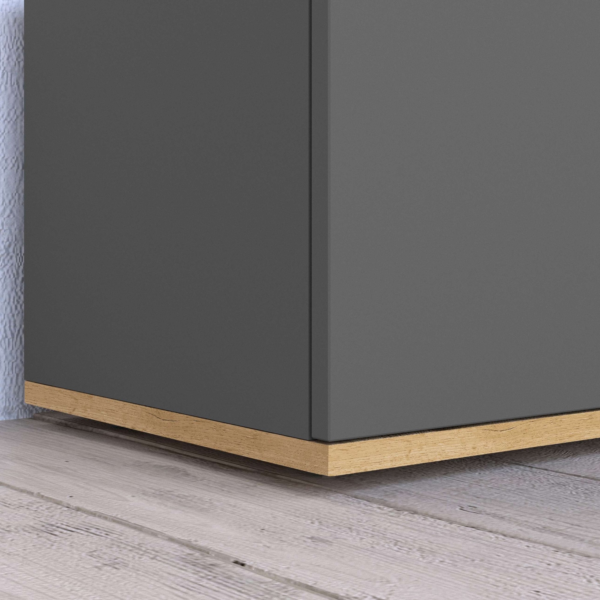 OTTO home Sideboard »BOLSENA, Kommode, Schrank,Lowboard mit 8 Fächer und offenes Ablagefach« 1 Stk. tlg. stehend/hängend montierbar, Made in Italy, B/T/H: 200 × 35 × 71,2 cm