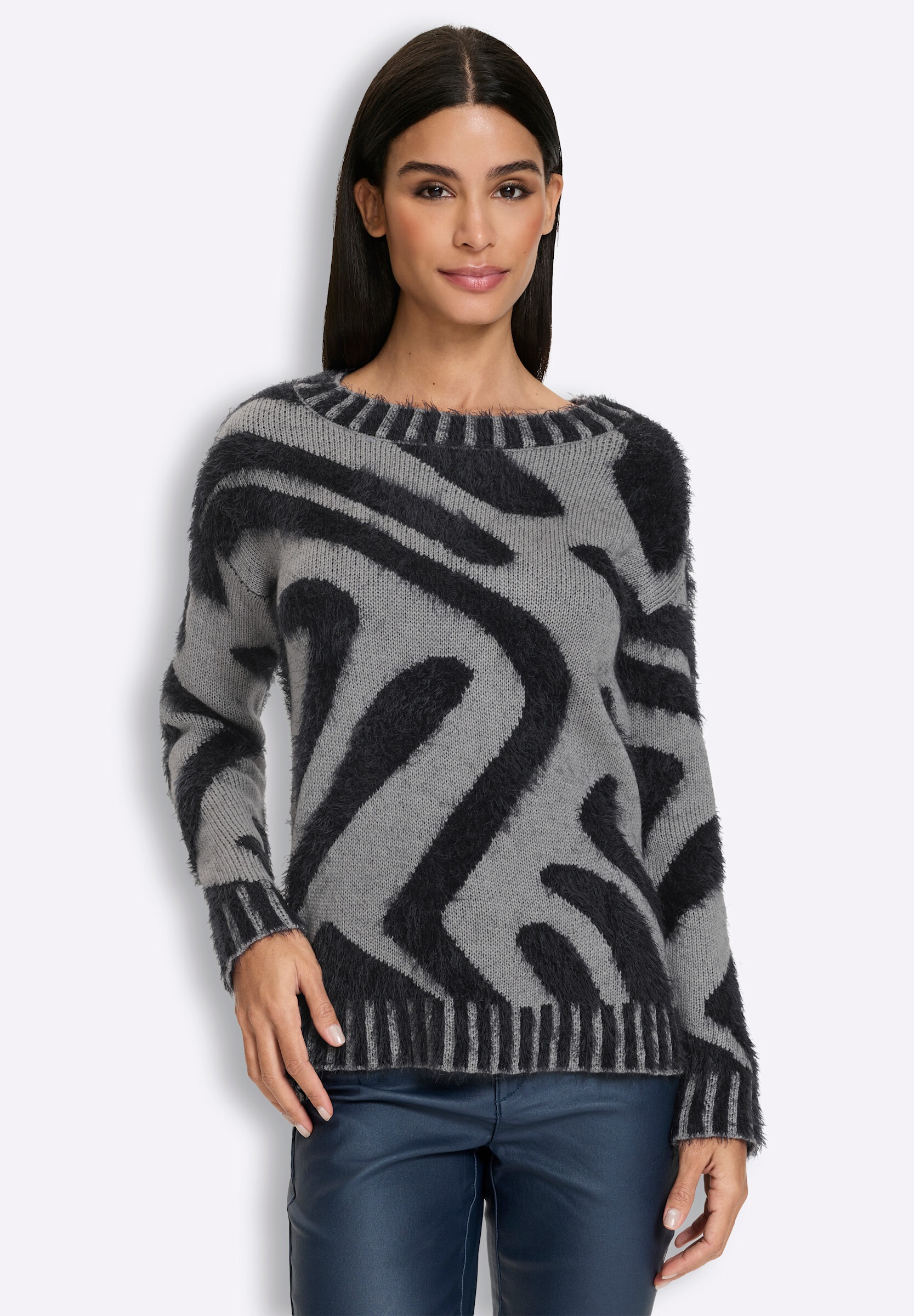 heine Strickpullover »Pullover Jacquard-Pullover«
