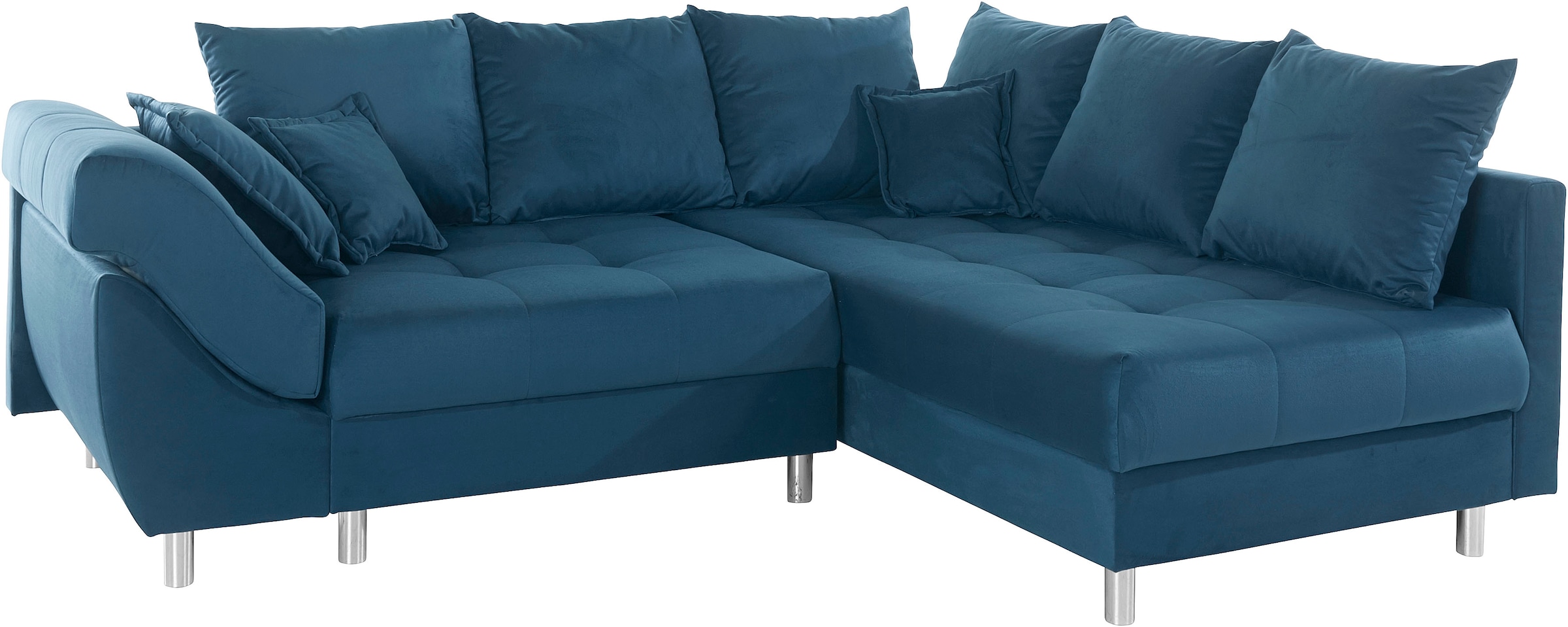 COLLECTION AB Ecksofa Joseli,  mit Zier- und Rückenkissen, komfortable Schanzen-Armlehne
