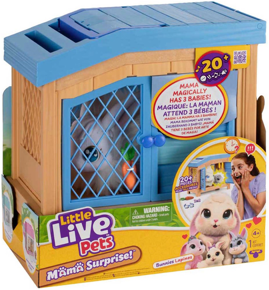 Moose Spielwelt »Little Live Pets: Mama Surprise Hasen«, mit Sound