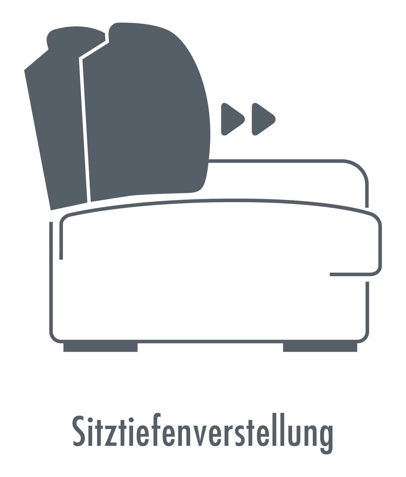 Die PlanBar Ecksofa »MP-IN16037 L-Form, Breite 289 cm, mit Kaltschaum-Polsterung« mit Sitztiefenverstellung & Zierkissen