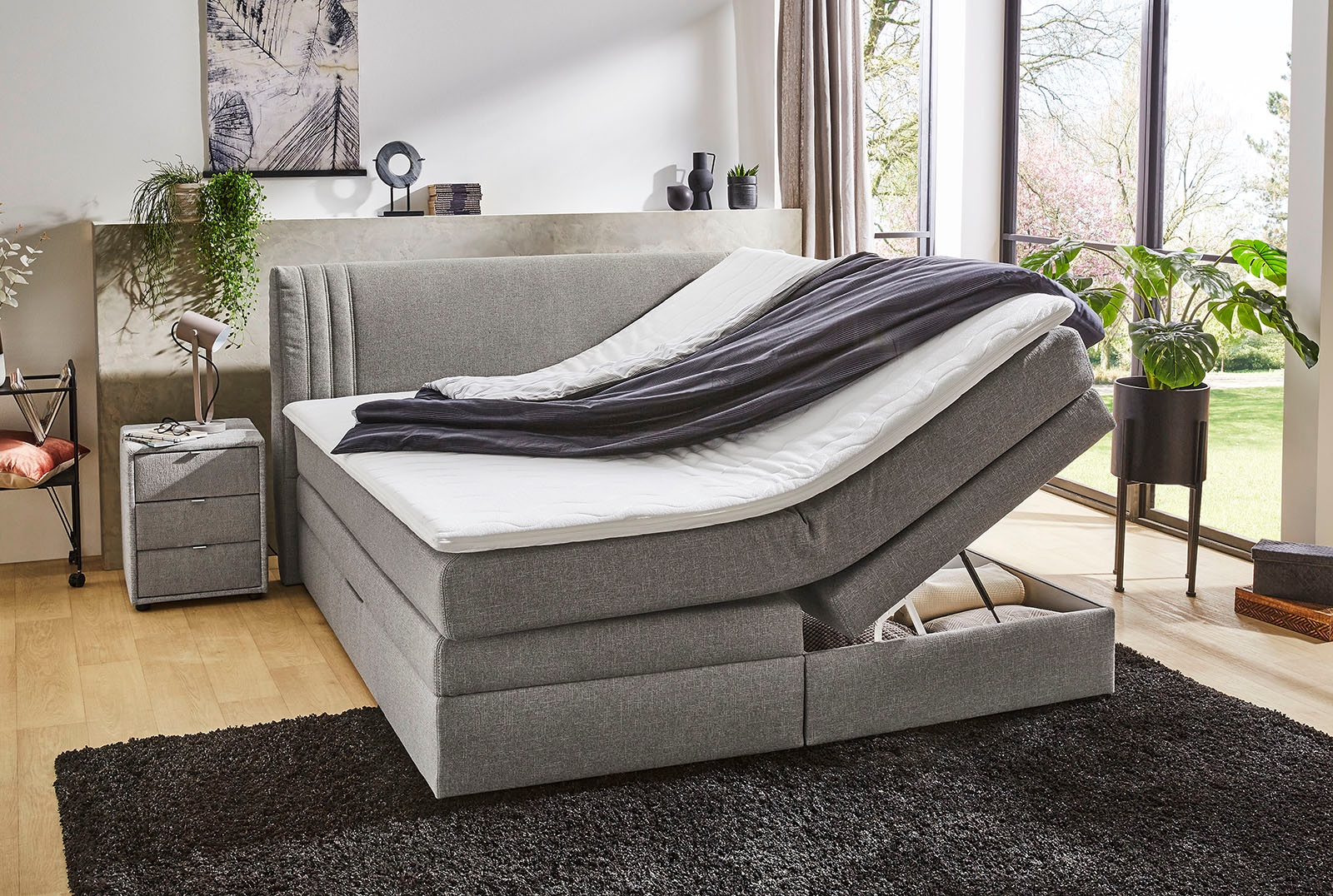 Jockenhöfer Gruppe Boxspringbett Amira, mit Bettkasten und Topper