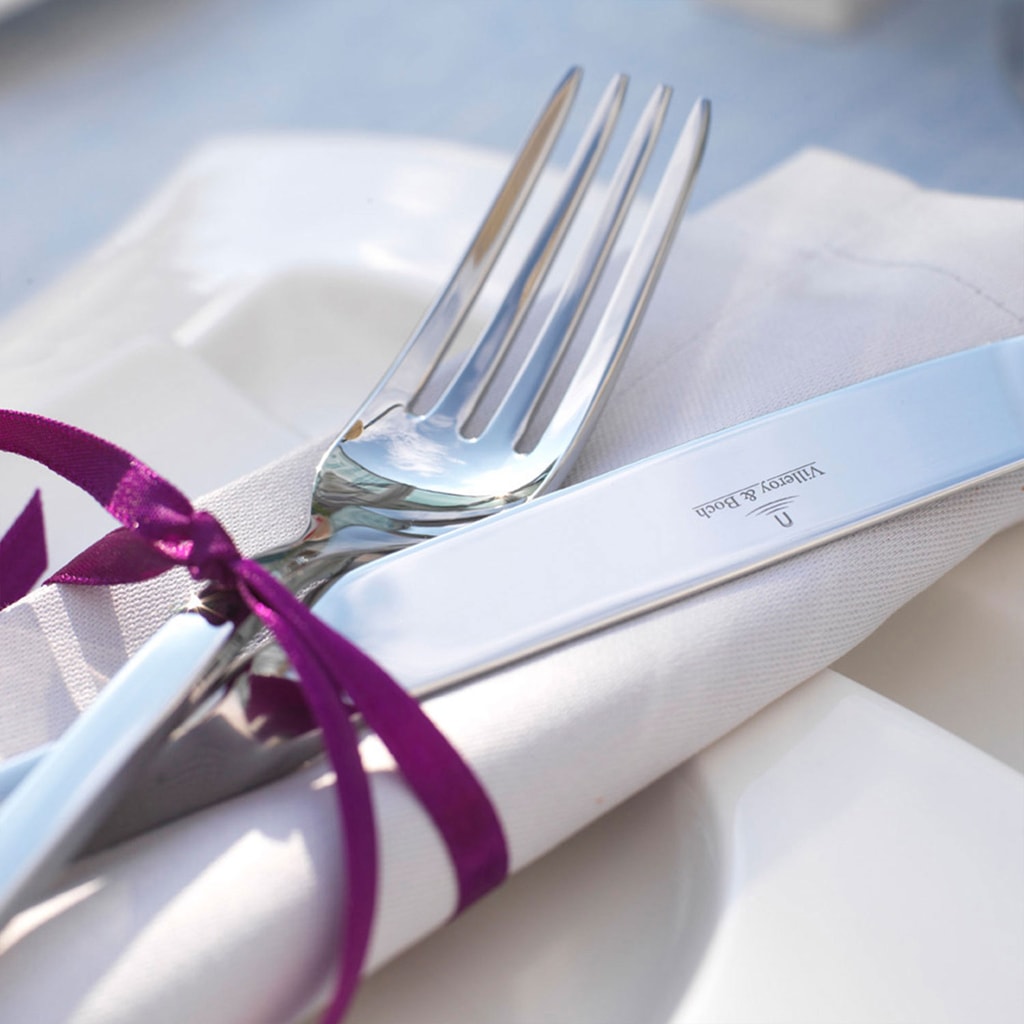 Villeroy & Boch Tafelgabel »Tafelgabel NewWave 203 mm 6er Set silber« Spülmaschinenfest