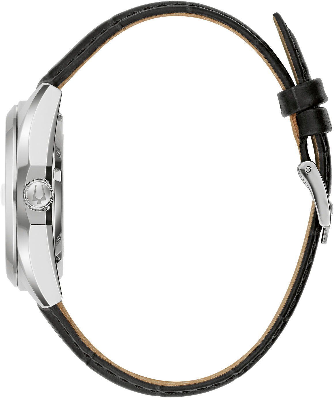 Bulova Automatikuhr, Armbanduhr, Herrenuhr, Damenuhr, Lederarmband, Saphirglas