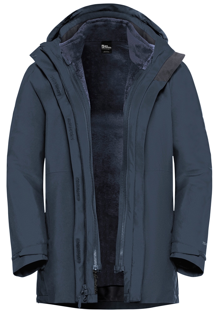 Jack Wolfskin 3-in-1-Funktionsjacke »ROTWAND 3IN1 JKT W«, mit Kapuze
