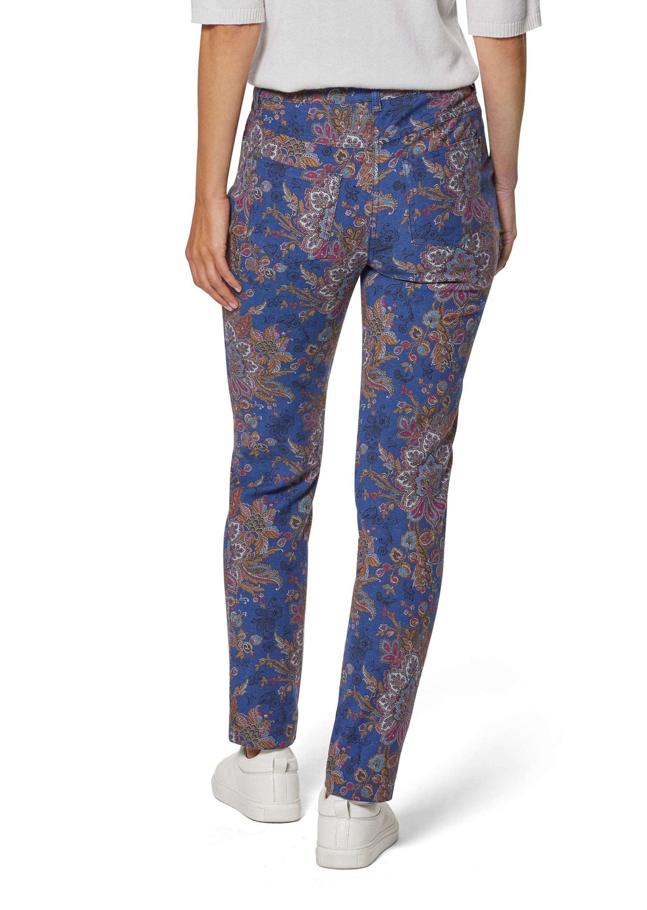 MADELEINE Regular-fit-Jeans »Jeans Schlanke Jeans mit Paisley-Print«