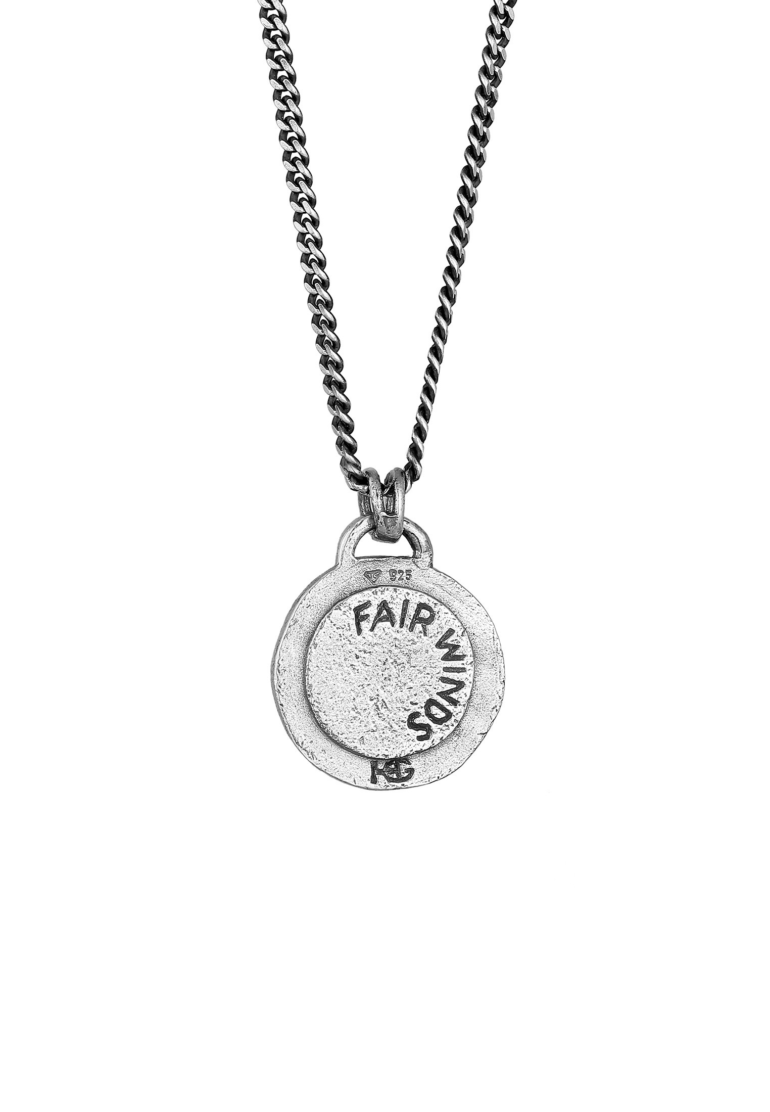 HAZE & GLORY Silberkette »Halskette Münze - Fair Wind Maritim 925 Silber«
