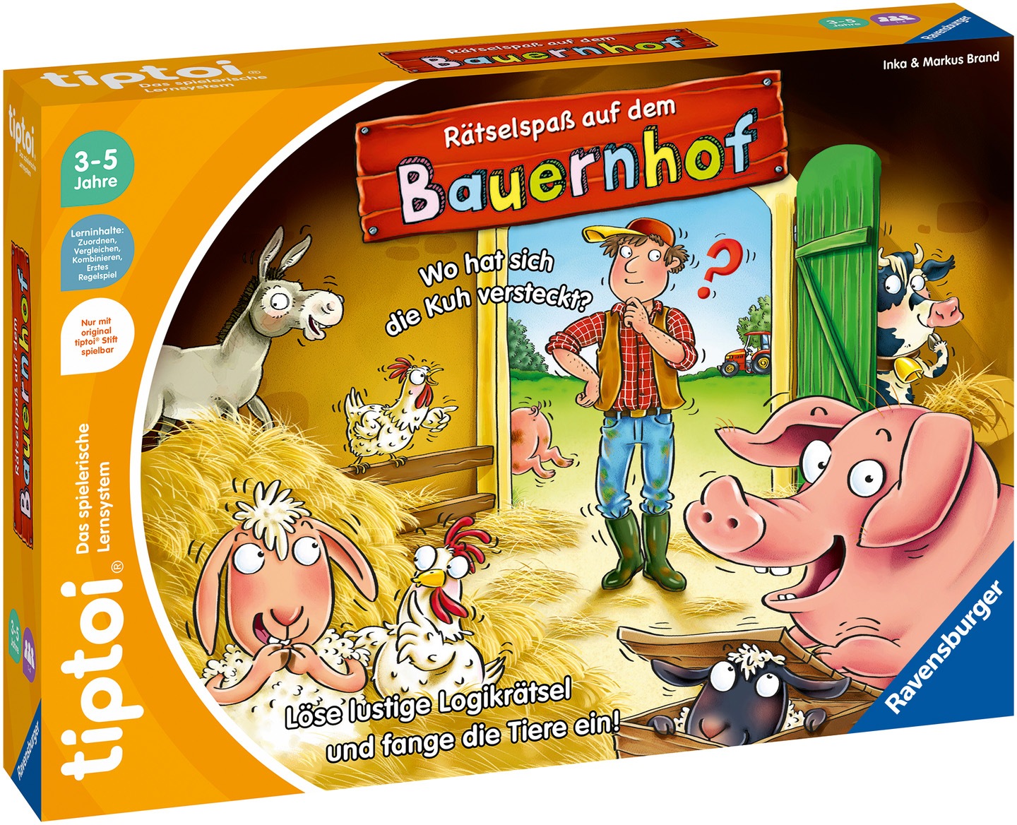 Ravensburger Spiel »tiptoi® Rätselspaß auf dem Bauernhof«, Made in Europe